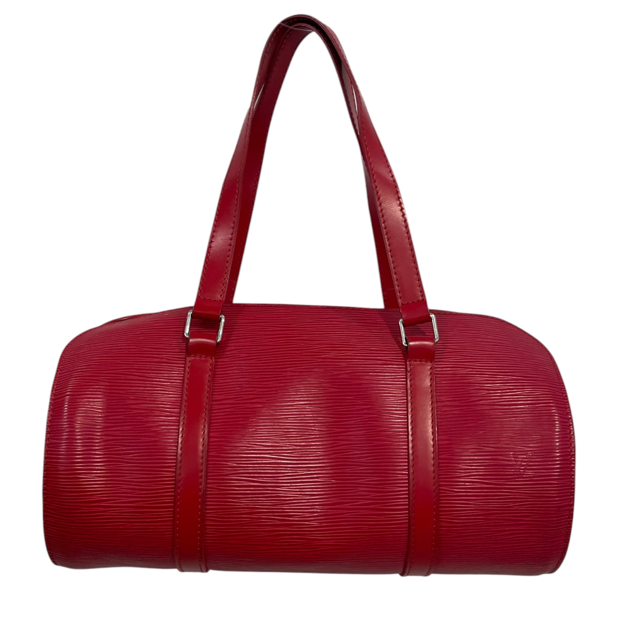 LOUIS VUITTON/Hand Bag/Leather/RED/Epi Leather Soufflot view 2