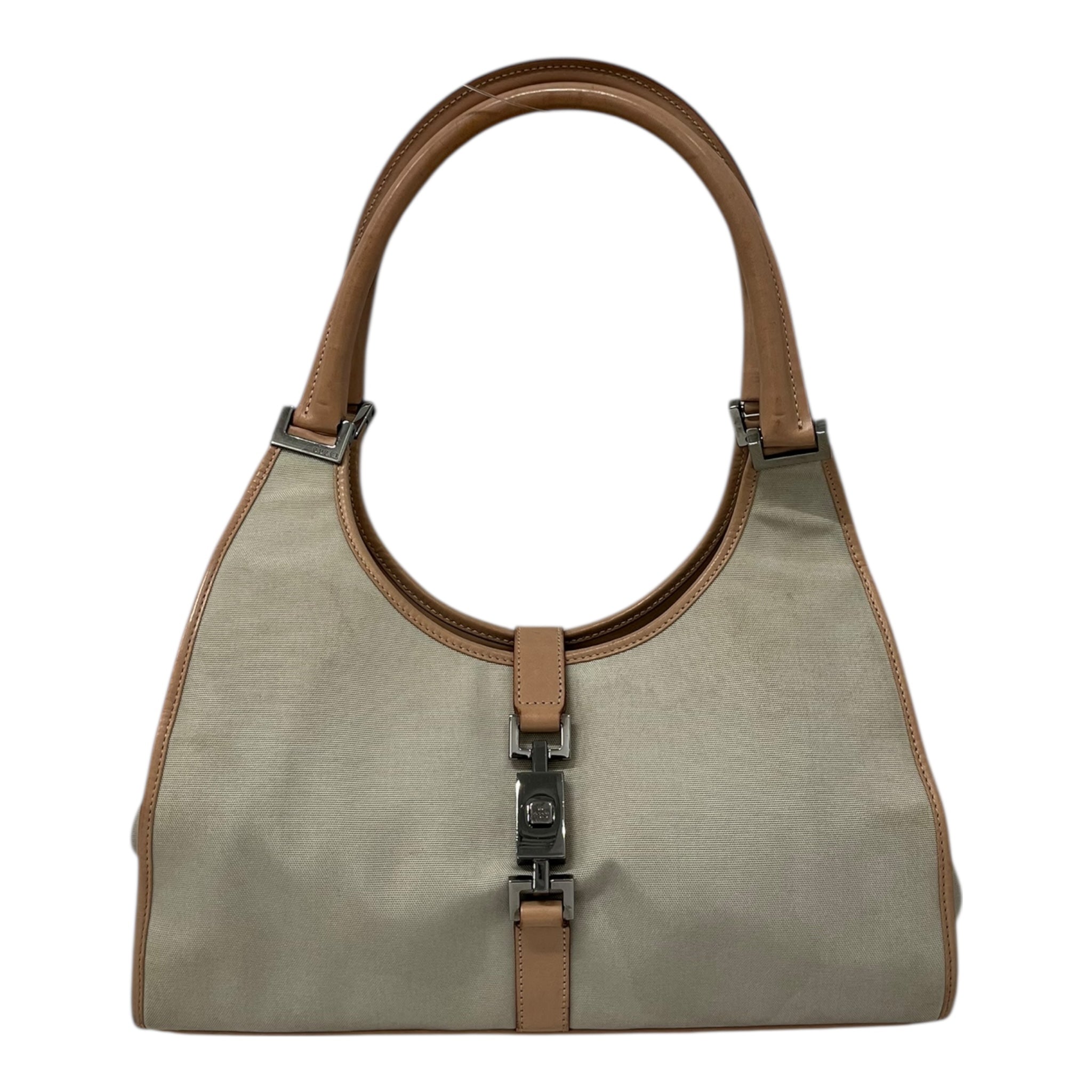 GUCCI/Hand Bag/S/Border/Leather/CRM/00210671705 view 1