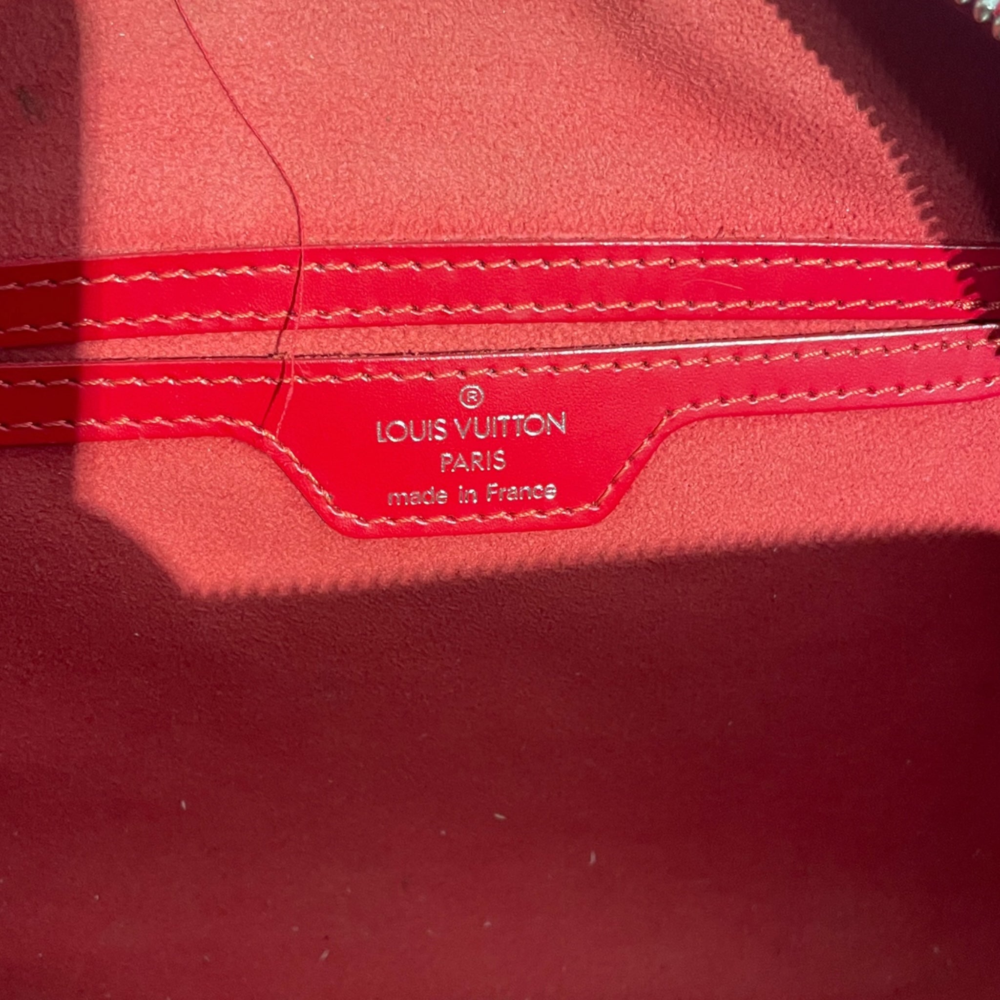 LOUIS VUITTON/Hand Bag/Leather/RED/Epi Leather Soufflot view 3