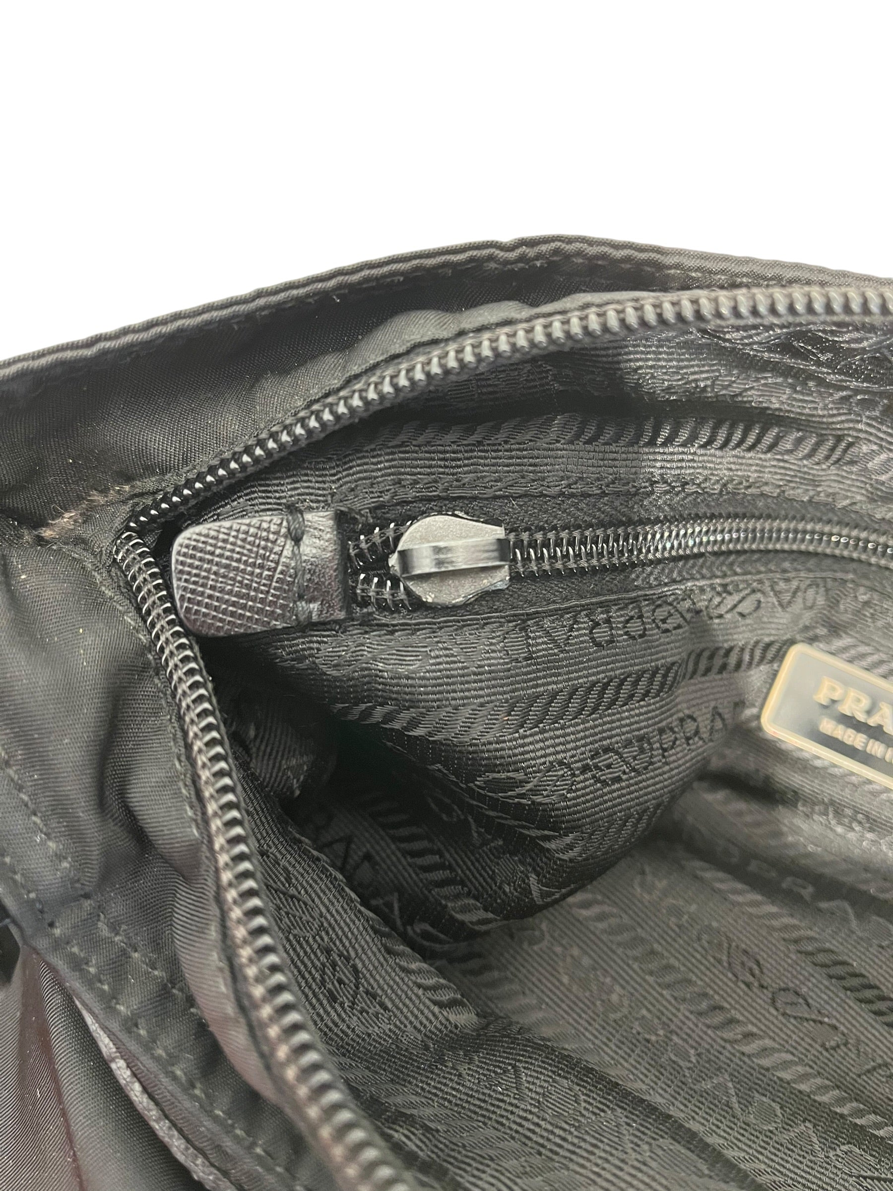 PRADA/Cross Body Bag/BLK/thick strap view 6
