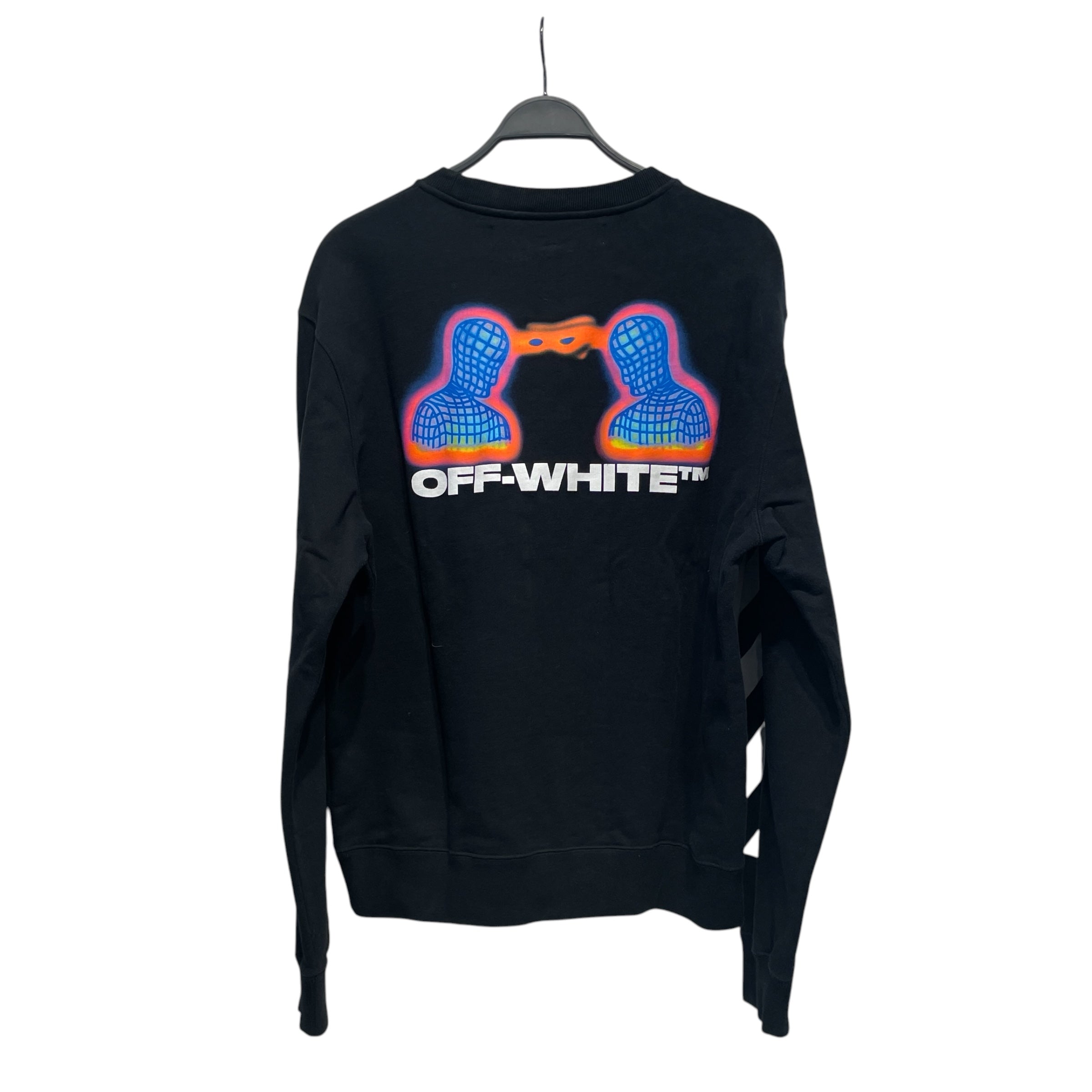 OFF-WHITE/Sweatshirt/L/Cotton/BLK/FALL-WINTER2020/GUY WITH AURA view 2