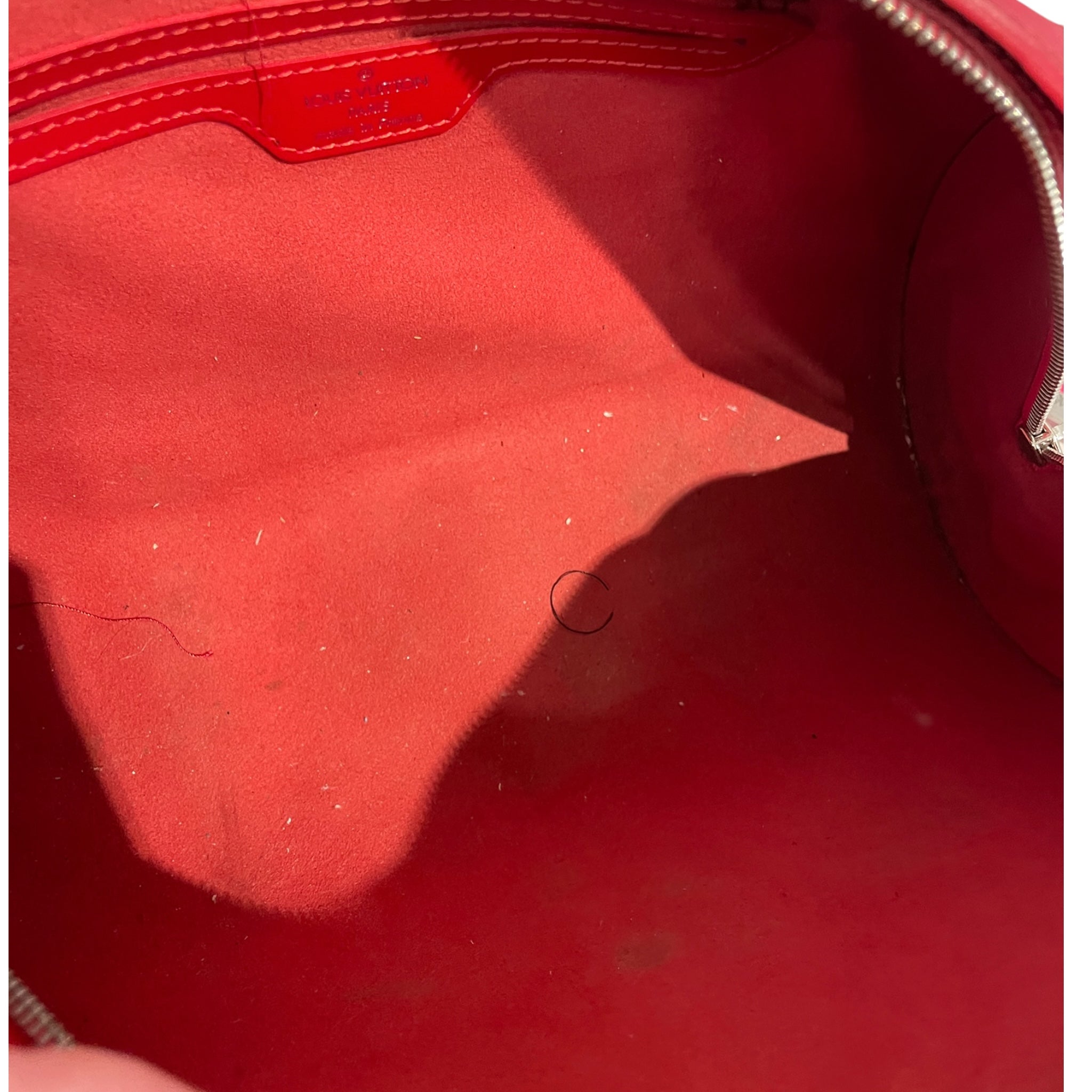 LOUIS VUITTON/Hand Bag/Leather/RED/Epi Leather Soufflot view 4