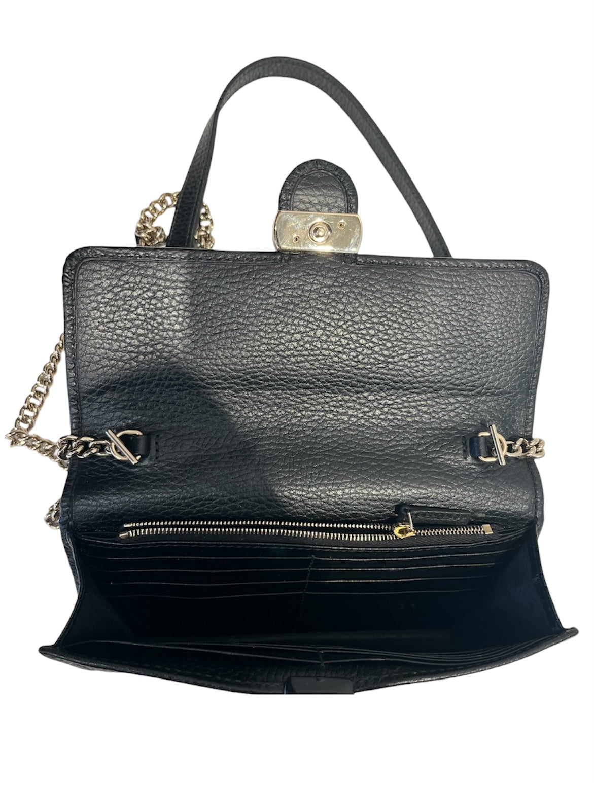 GUCCI/Cross Body Bag/Leather/BLK/615523 view 3