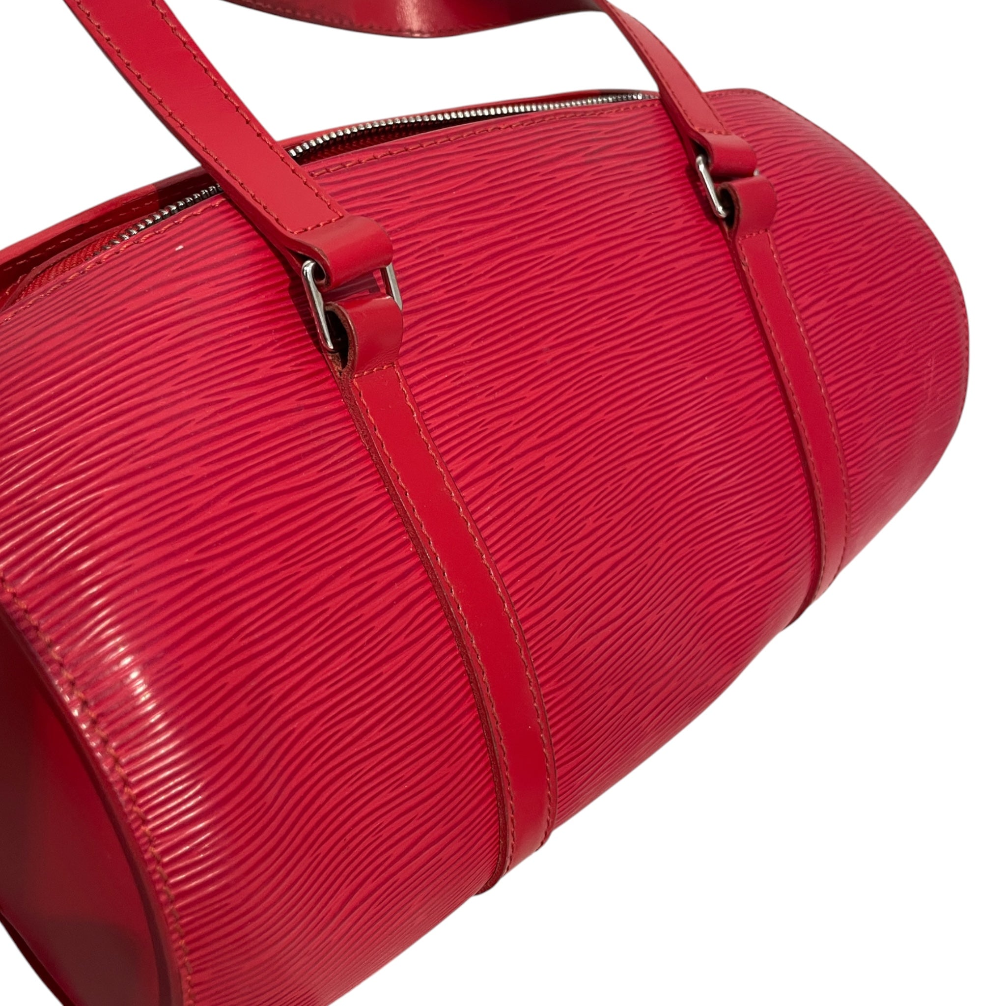 LOUIS VUITTON/Hand Bag/Leather/RED/Epi Leather Soufflot view 6