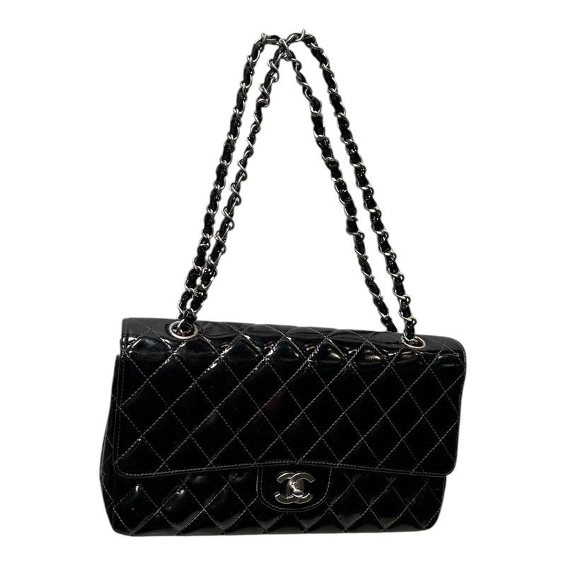 CHANEL/Cross Body Bag/Leather/BLK/