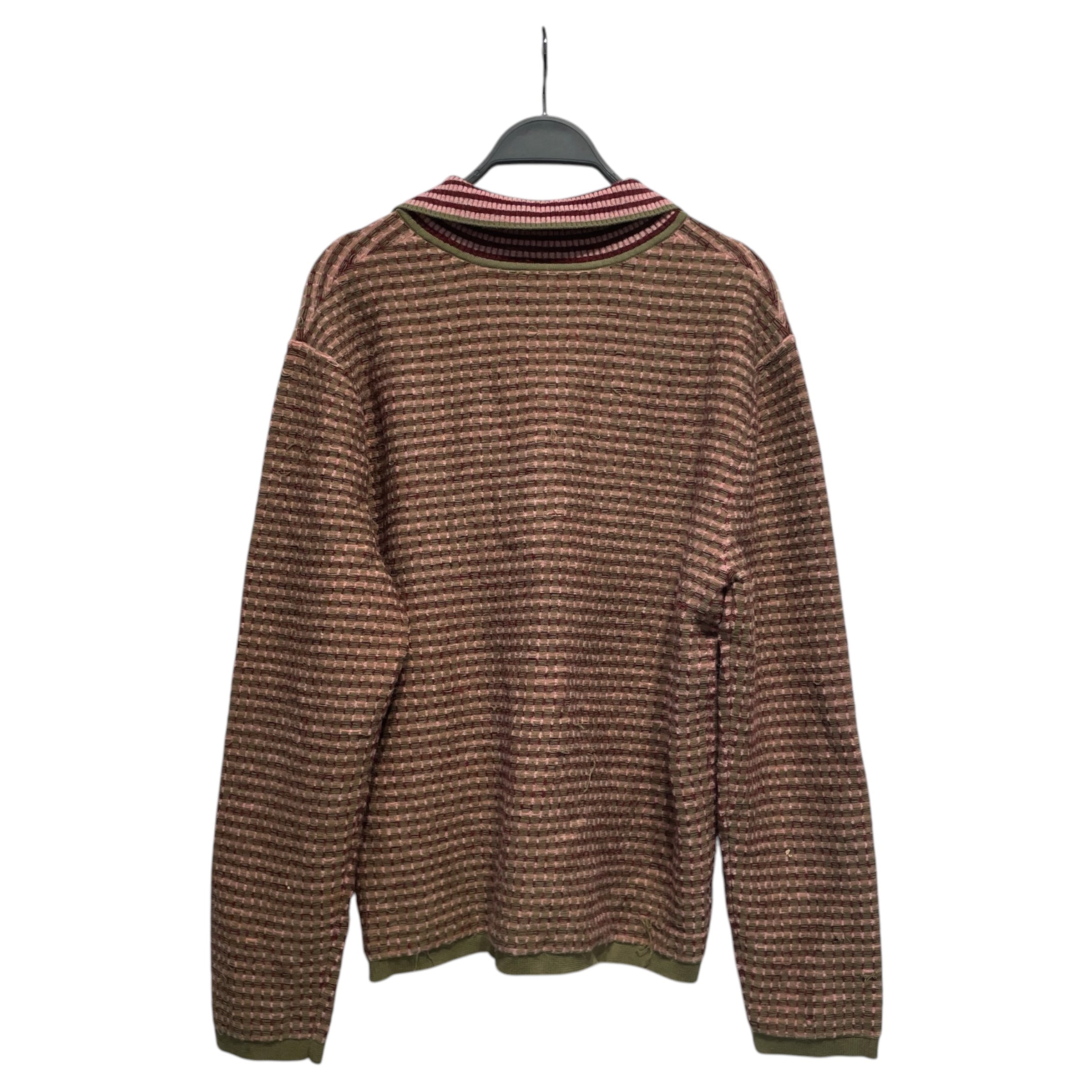 ECKHAUS LATTA/LS T-Shirt/L/Cotton/GRN/stripes/geen/pink/red view 2