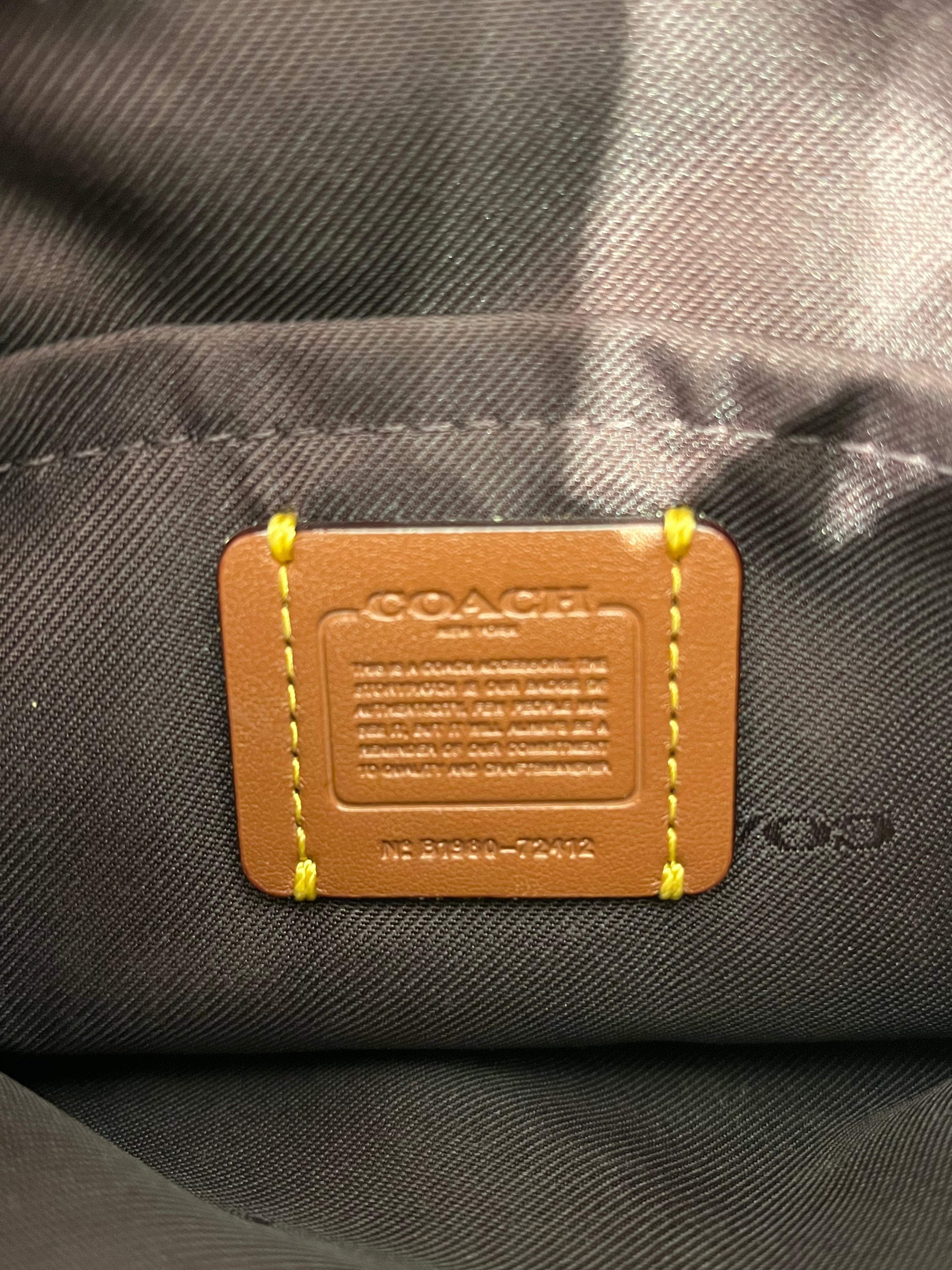 COACH/Cross Body Bag/Stripe/Cotton/BLK/Messenger Crossbody PNK RD view 5