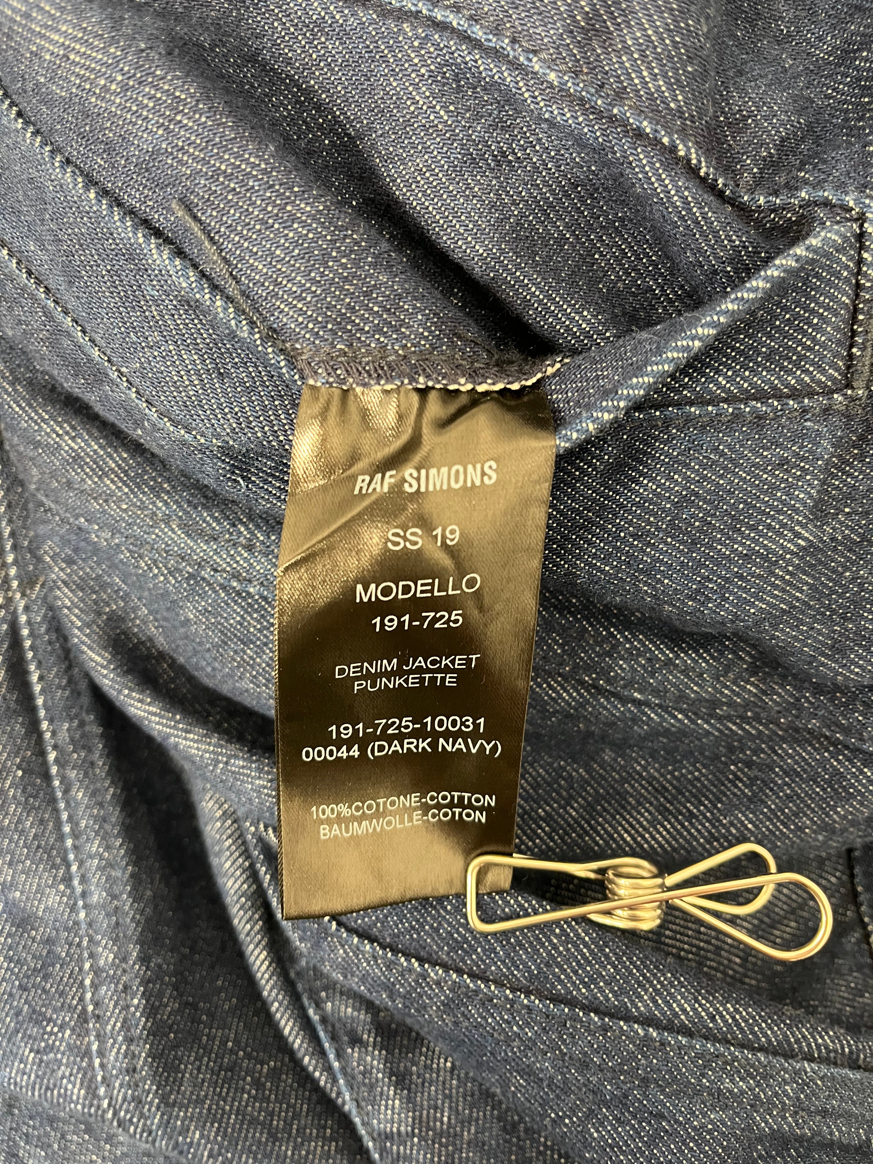 RAF SIMONS/Denim Jkt/L/Denim/BLU/PUNKETTE 2019 JKT view 4
