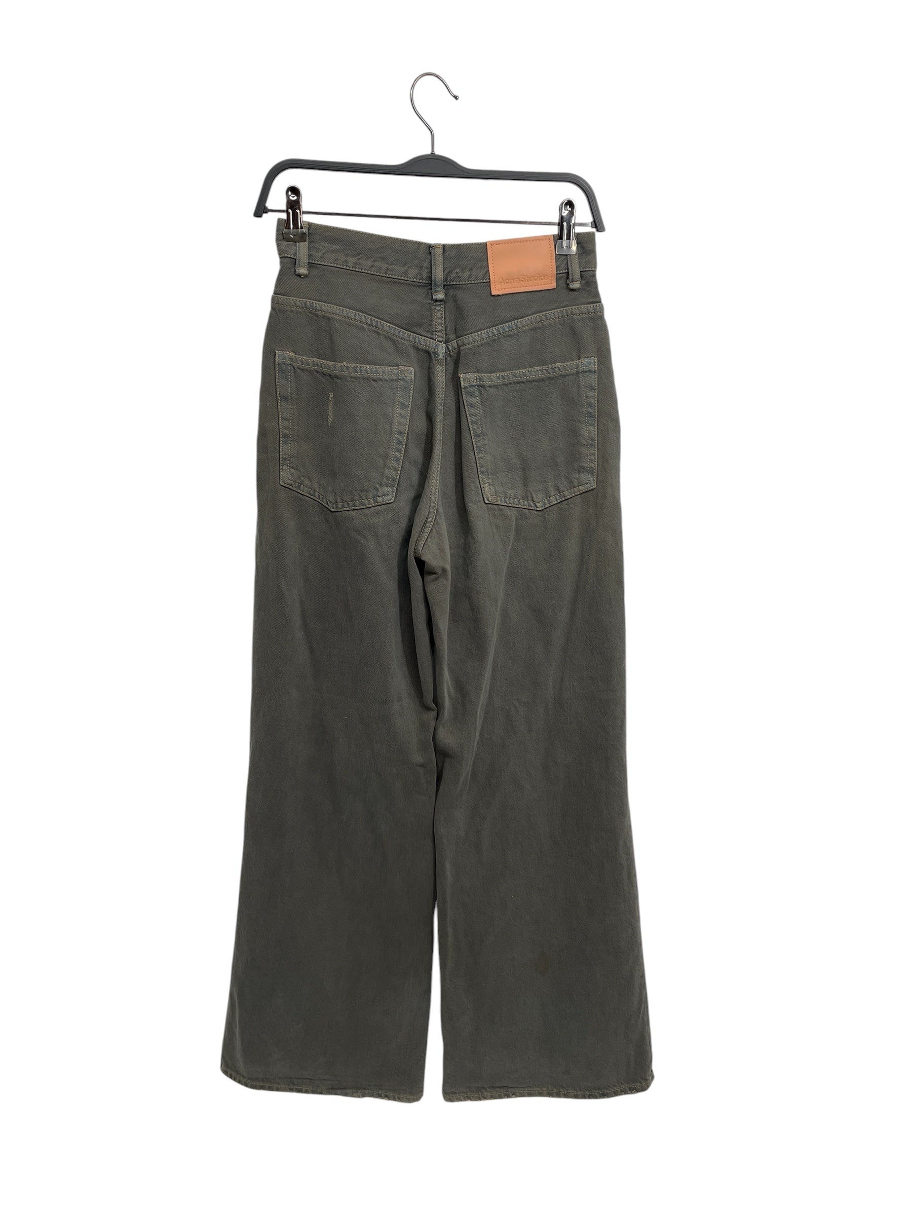 Acne Studios/Wide Leg Pants/42/Denim/GRY/rips/washed out grey/160/60a view 2