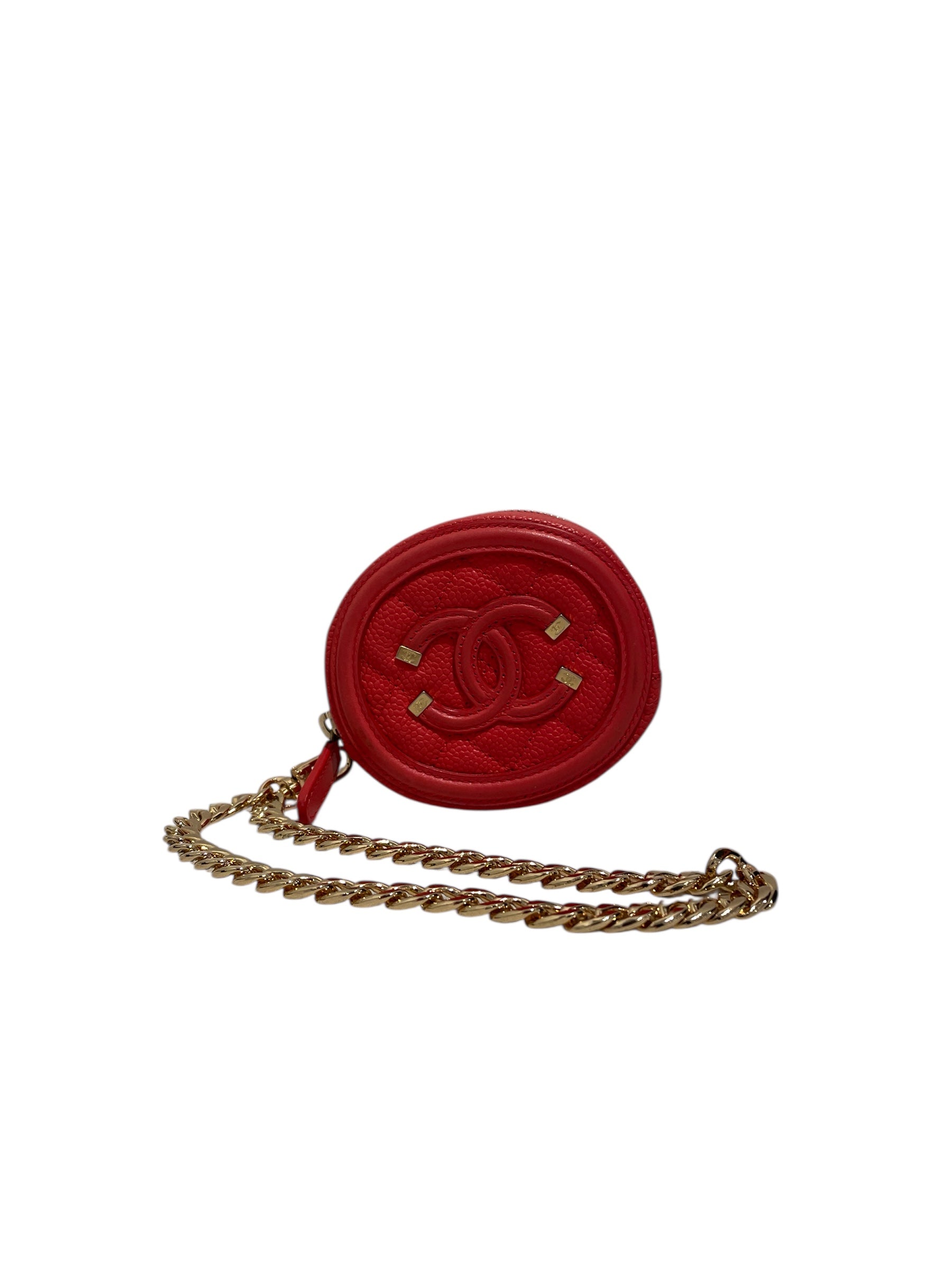 CHANEL/Pouch/Leather/RED/27604709 view 1