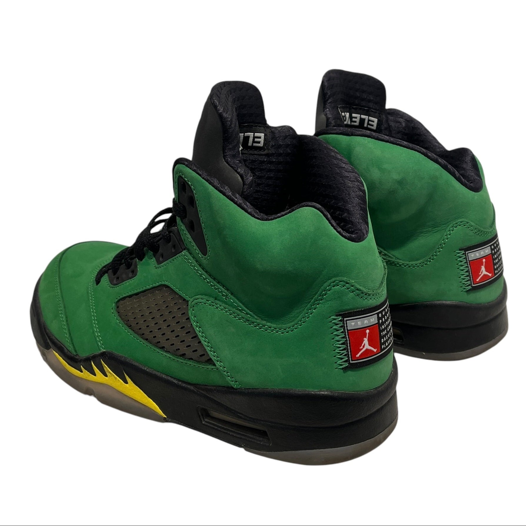 NIKE/Hi-Sneakers/US 8/Leather/GRN/DB6537-113 JORDAN 13 LUCKY GRE view 2