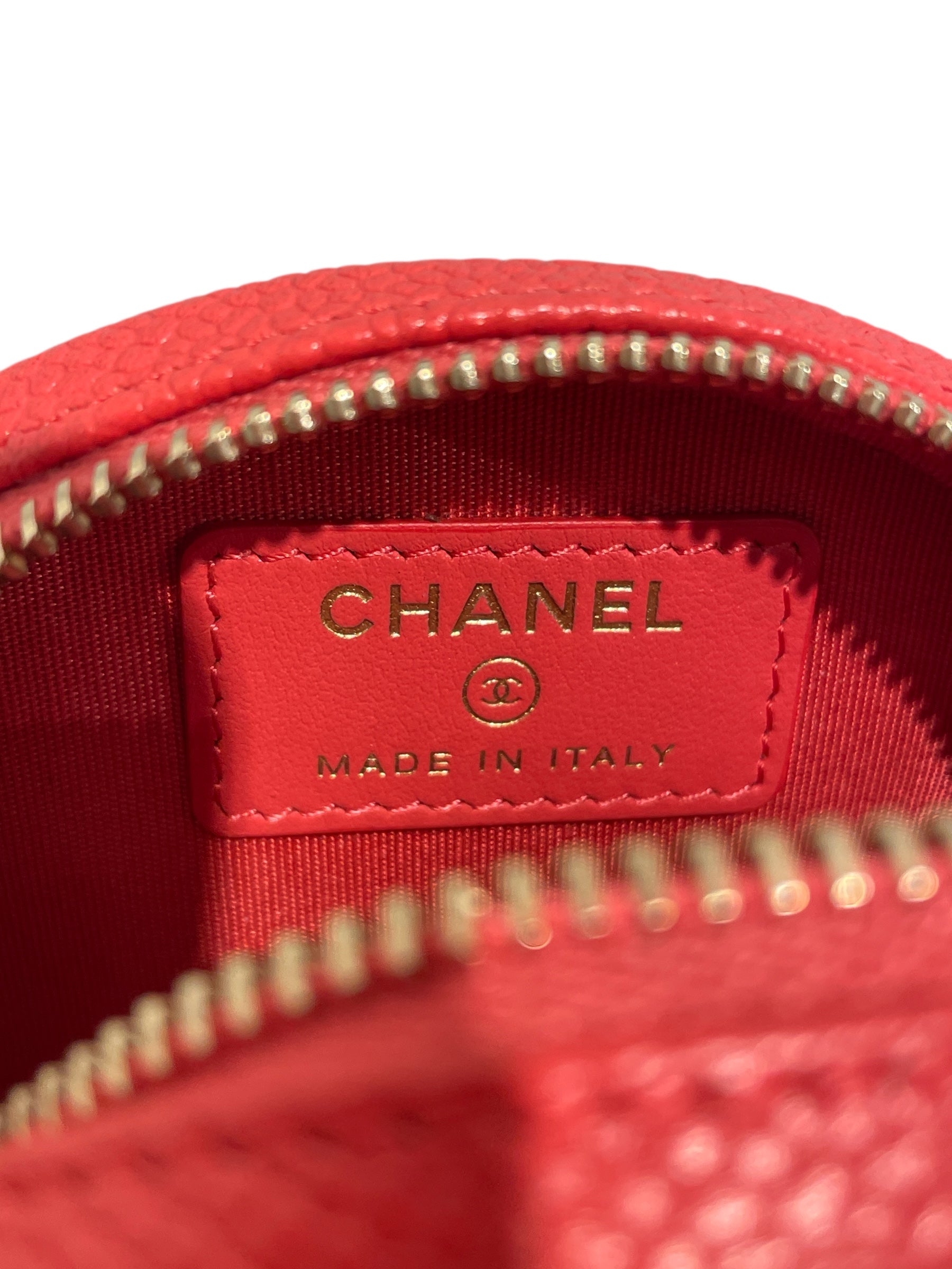 CHANEL/Pouch/Leather/RED/27604709 view 3