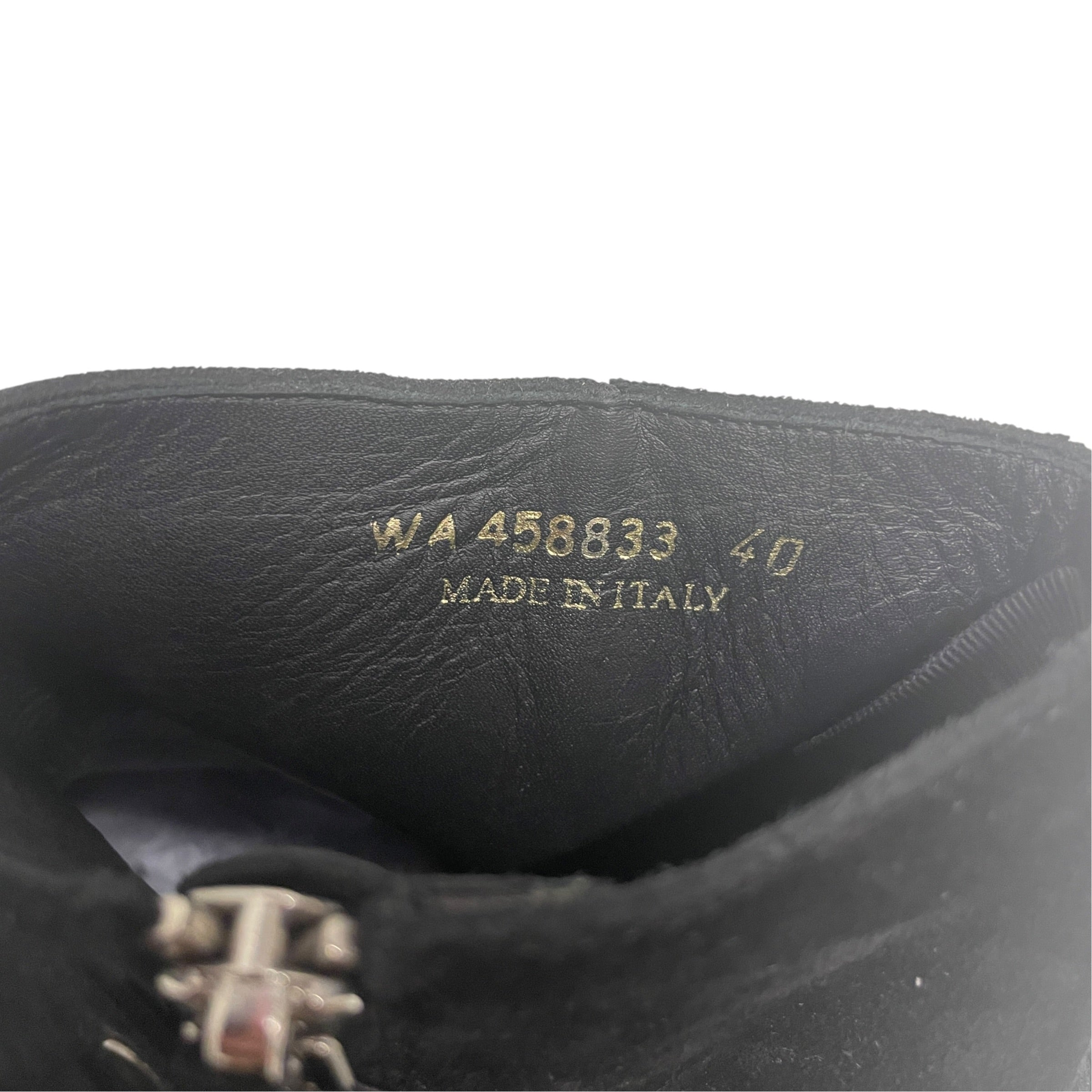 SAINT LAURENT/Boots/EU 40/Suede/BLK/HARNESS BOOT/NEVADA SUEDE view 3