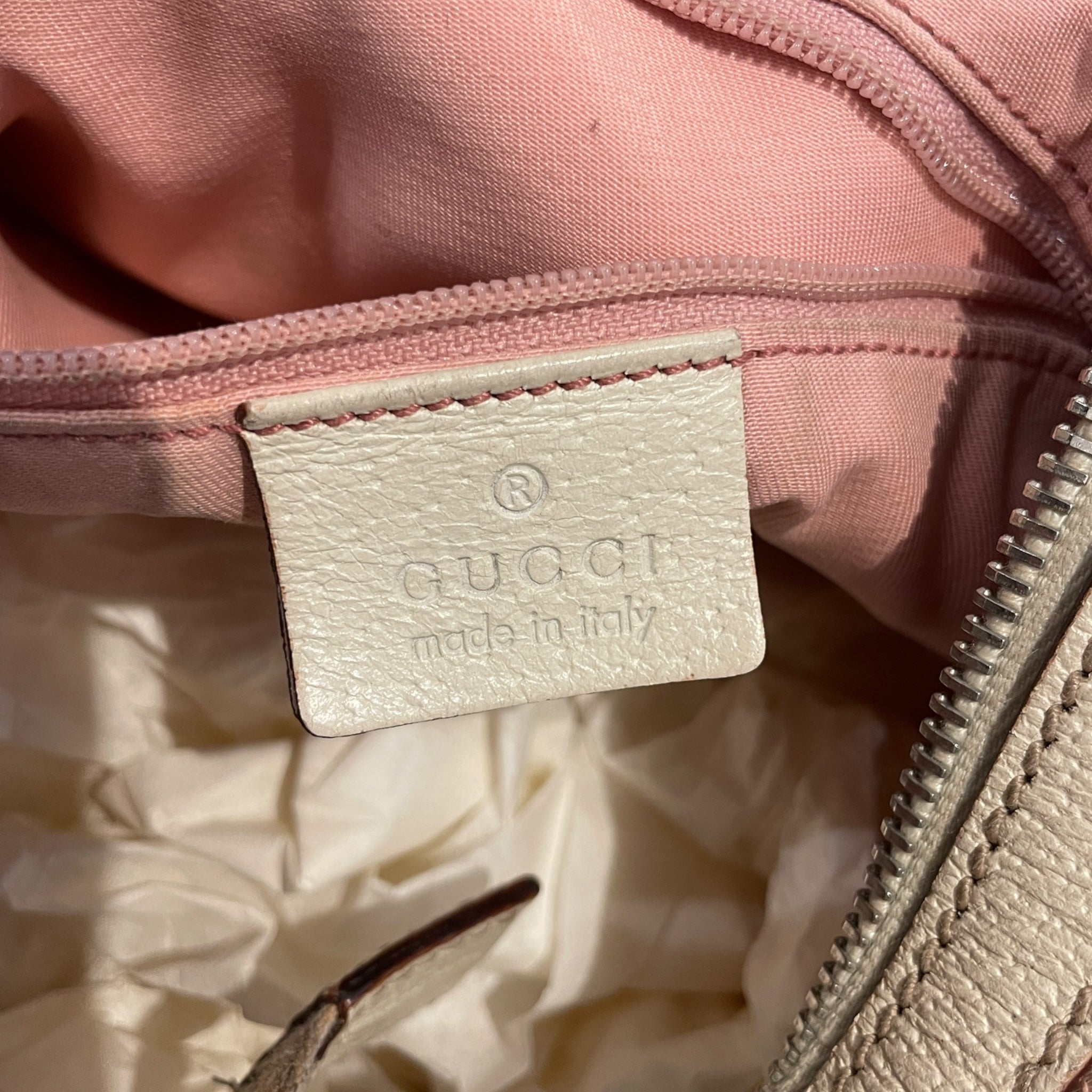 GUCCI/Hand Bag/Monogram/Cotton/PNK/Monogram Hobo Bag view 3