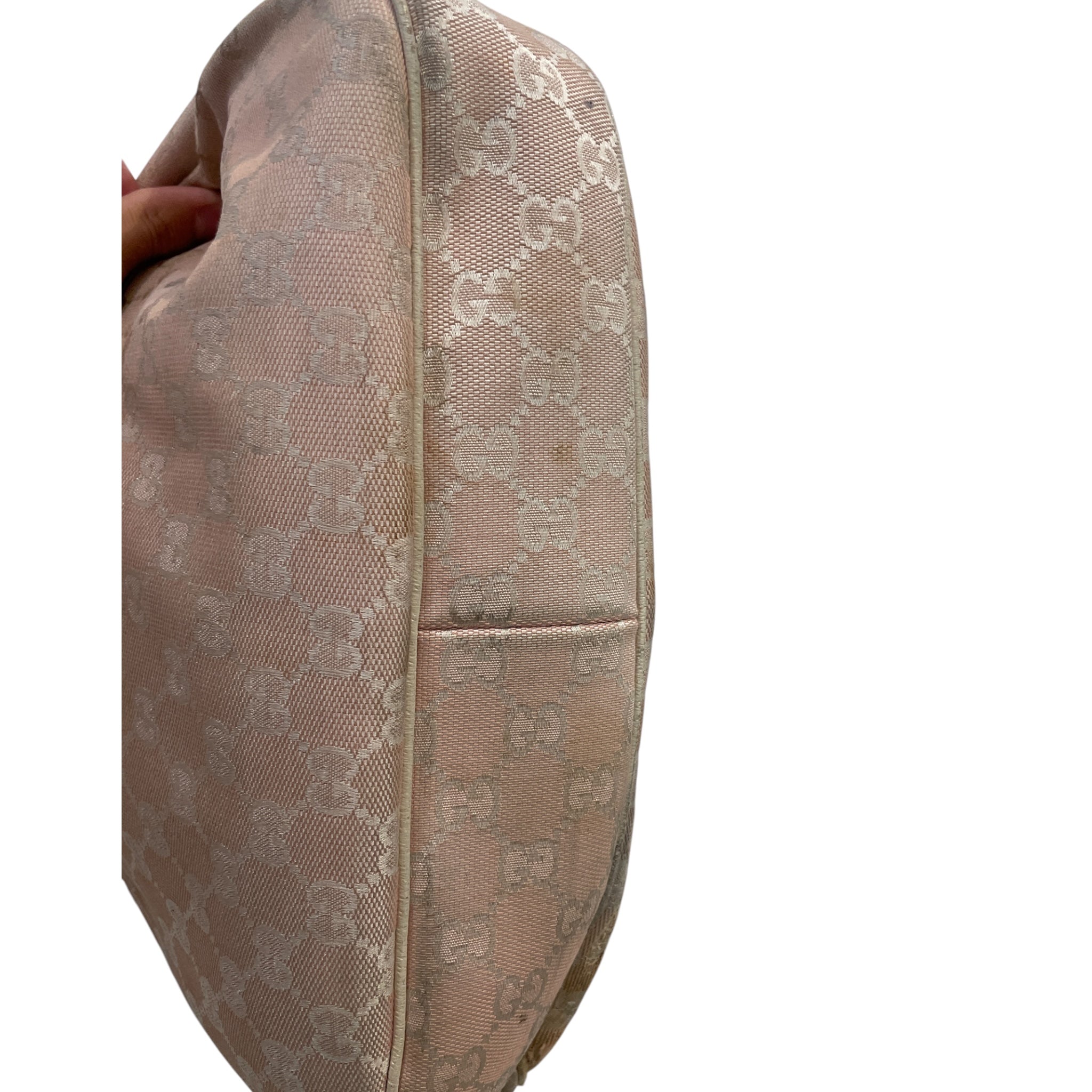 GUCCI/Hand Bag/Monogram/Cotton/PNK/Monogram Hobo Bag view 6