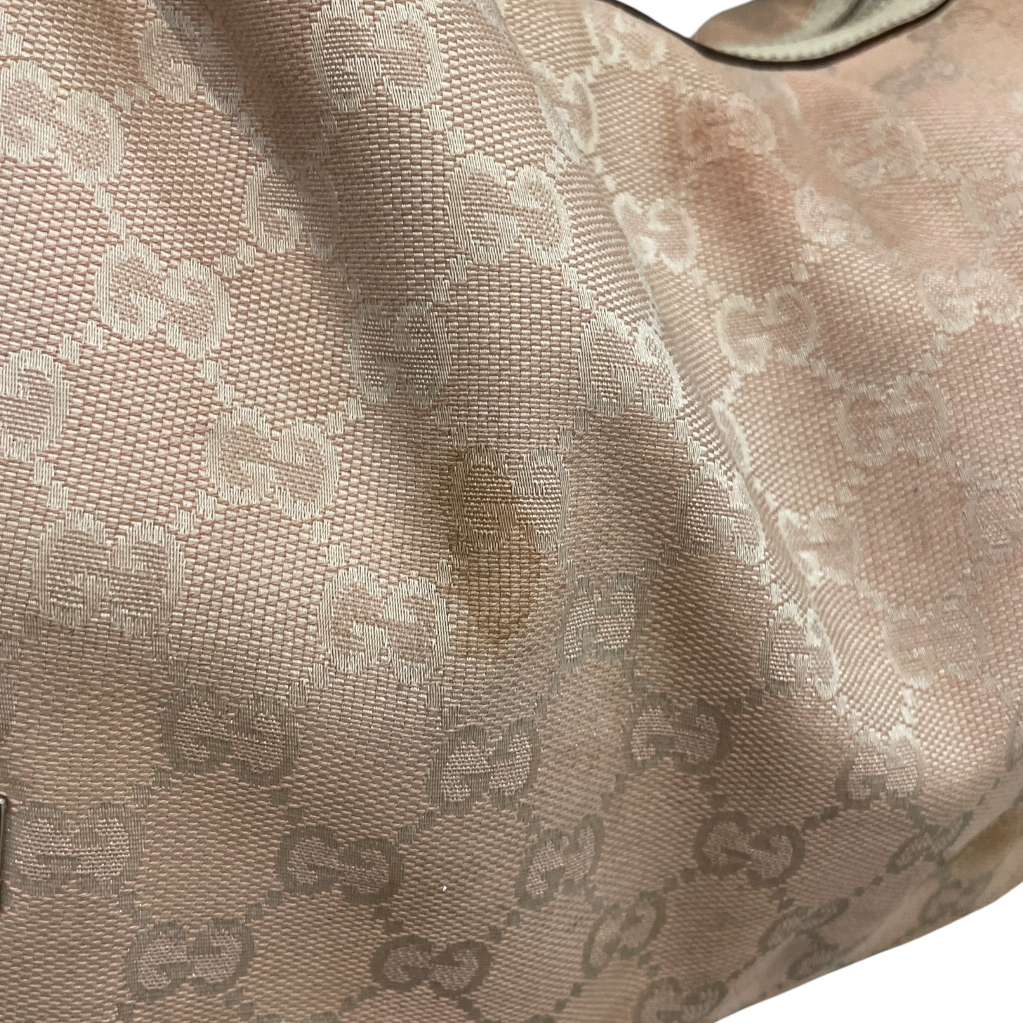 GUCCI/Hand Bag/Monogram/Cotton/PNK/Monogram Hobo Bag view 7
