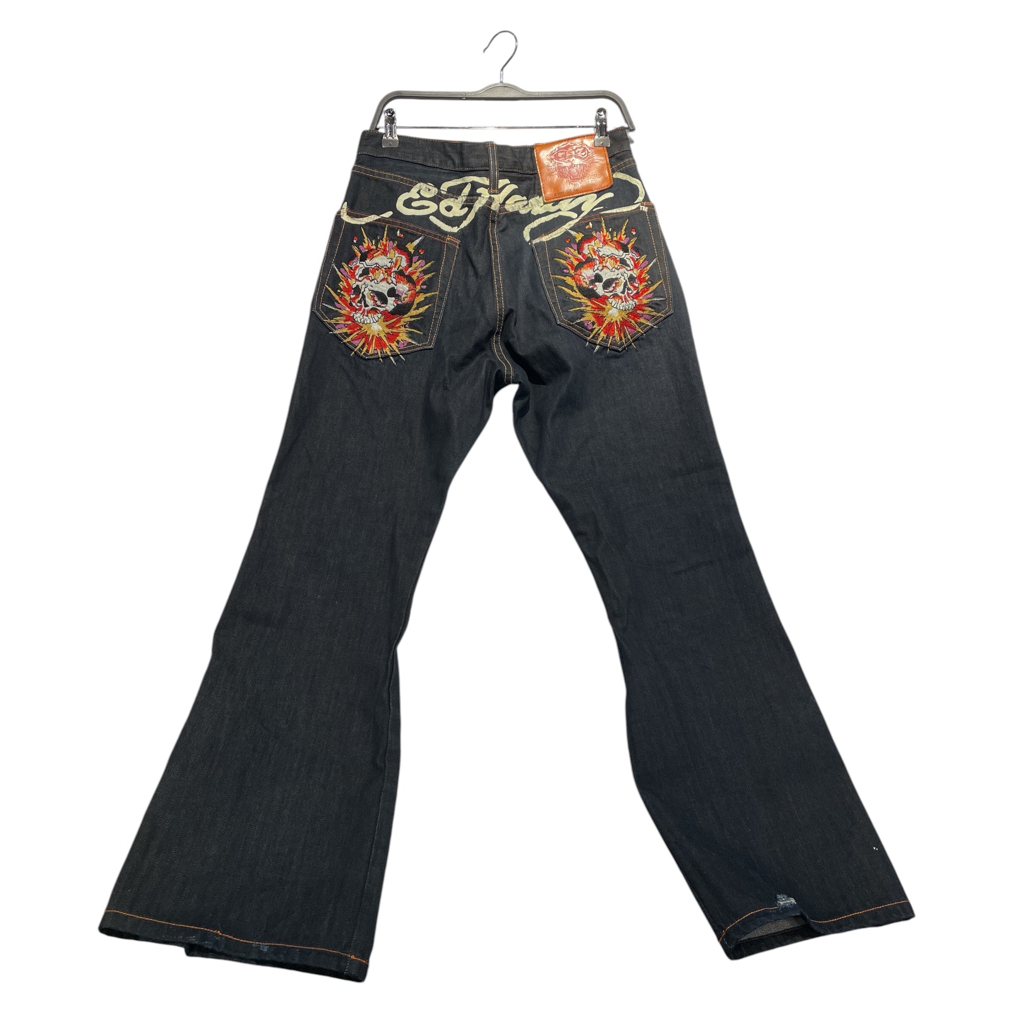 Ed Hardy/Straight Pants/36/Cotton/NVY/ view 2