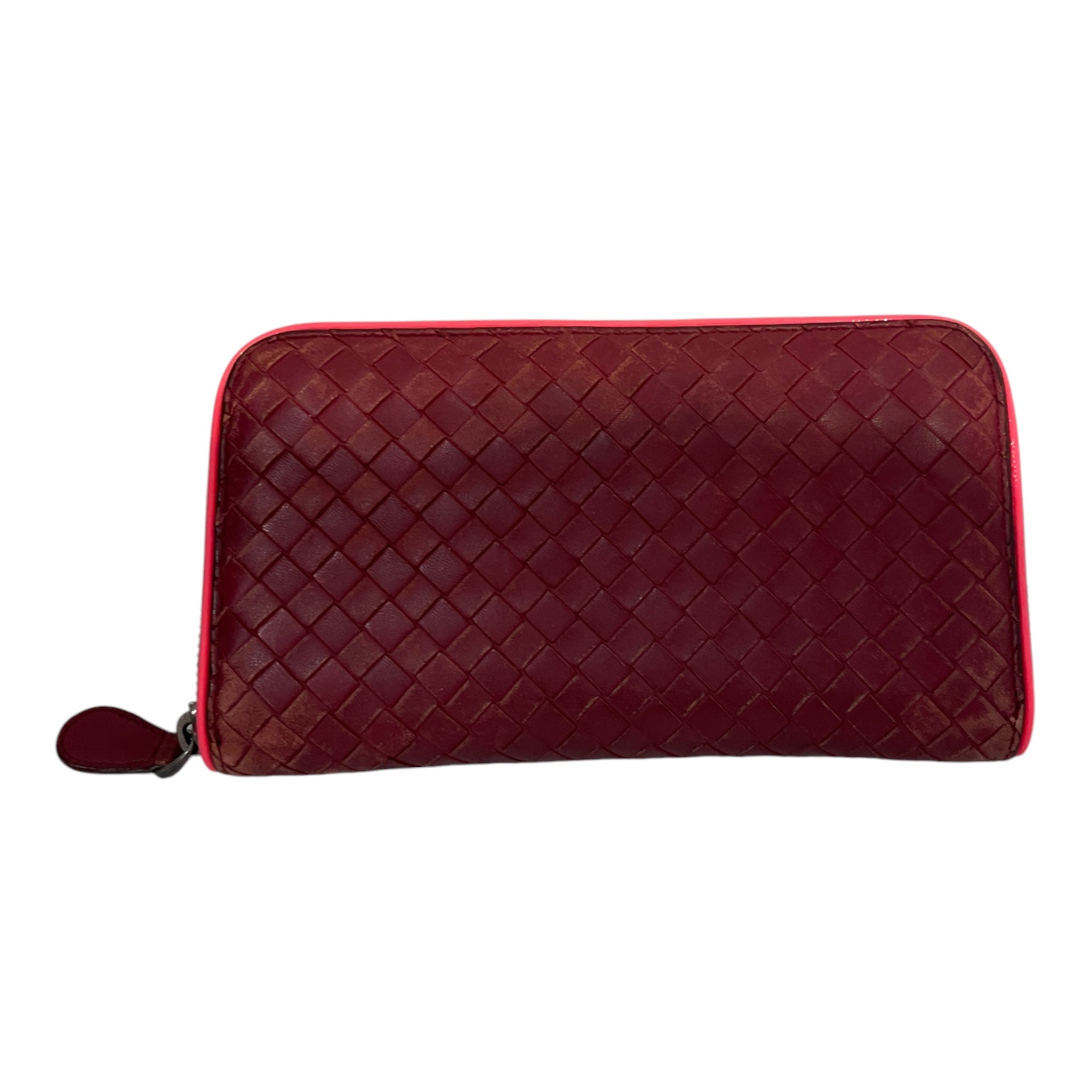 BOTTEGA VENETA/Long Wallet/S/Leather/RED/QRQ7DTK view 1