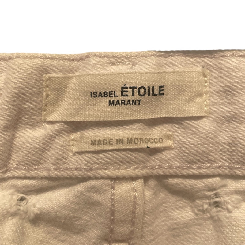 ISABEL MARANT/Straight Pants/40/Denim/WHT/