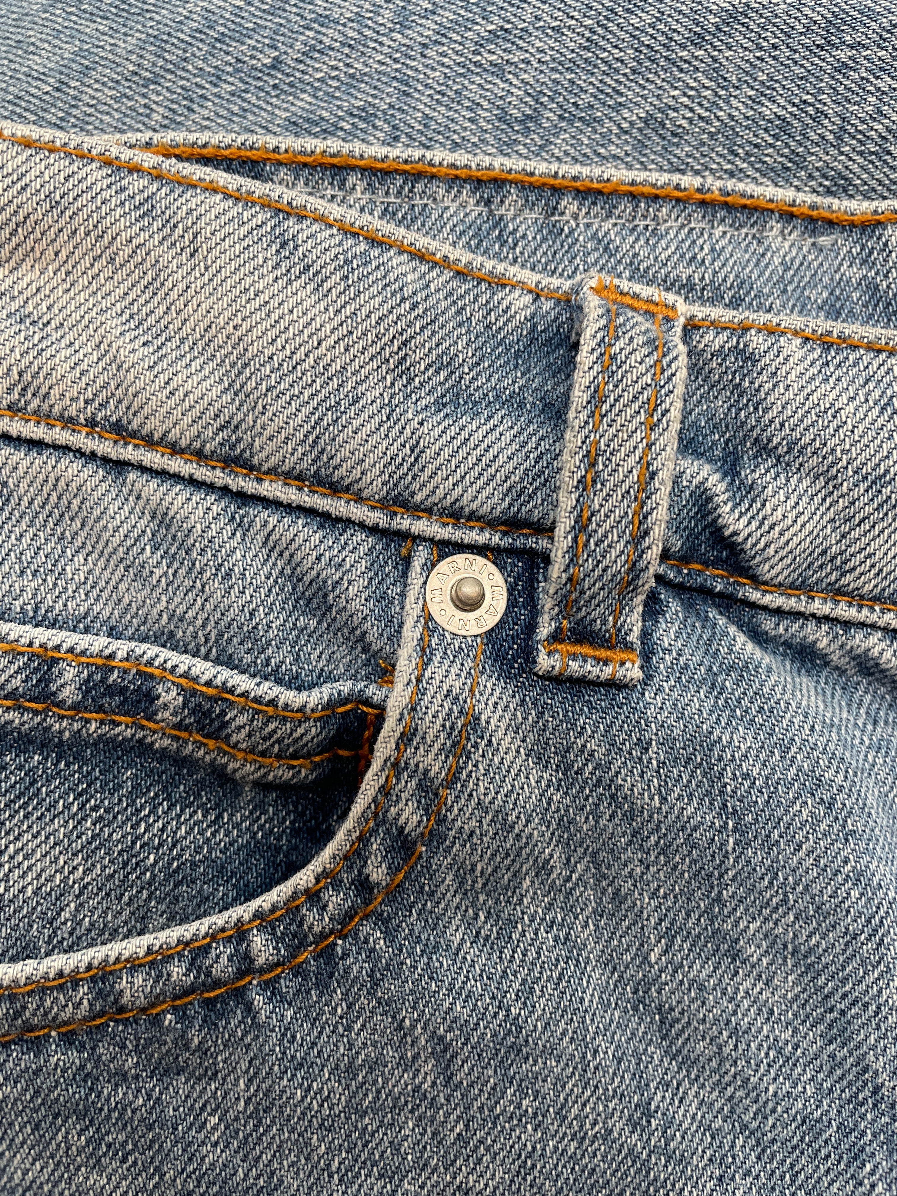 MARNI/Straight Pants/40/Denim/BLU/ORANGE WOOL HEART view 5