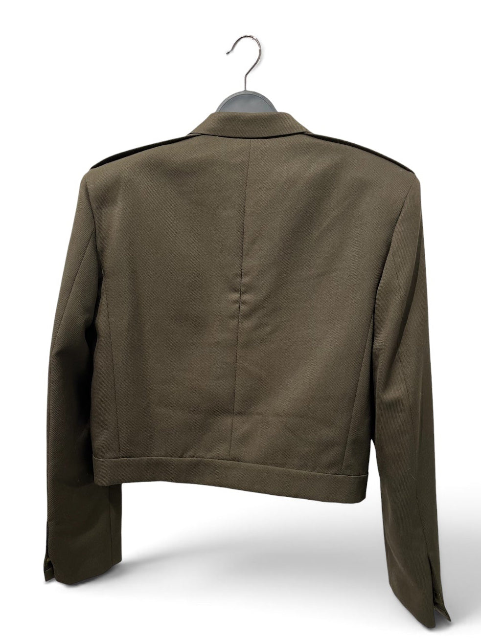 GIVENCHY/Jacket/48/Wool/KHK/RUNWAY CROPPED PADDED JKT view 2