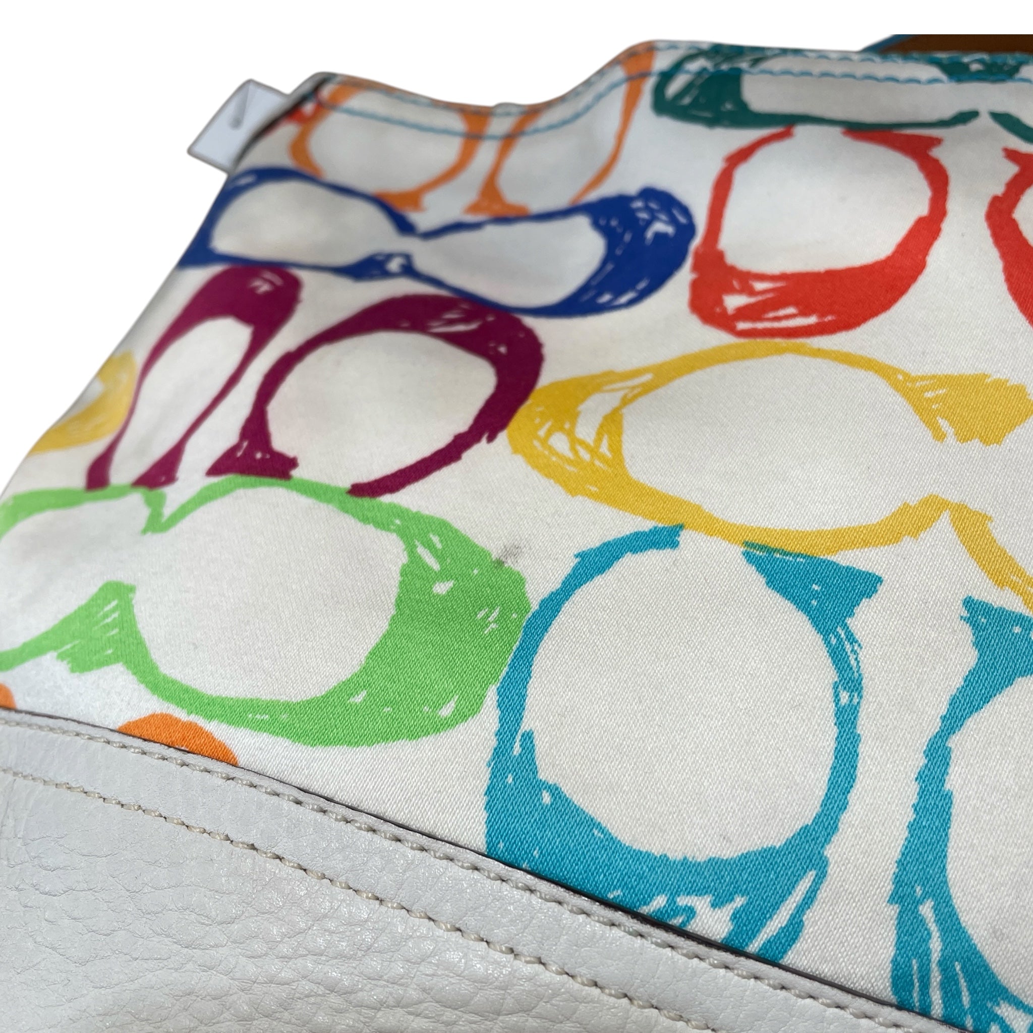 COACH/Hand Bag/Monogram/Cotton/WHT/2150 Multicolor Scribble view 5