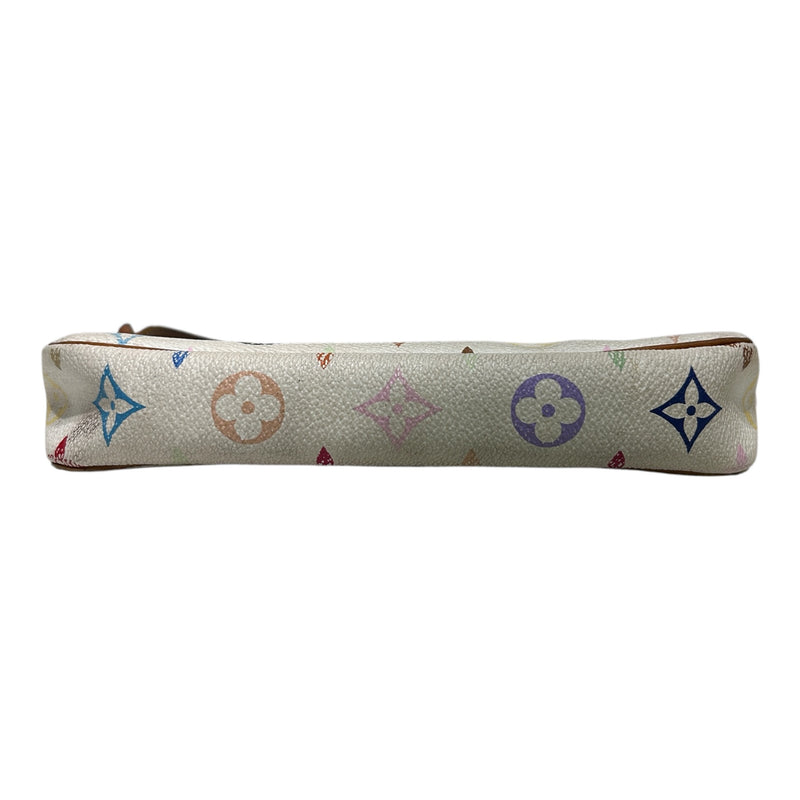 LOUIS VUITTON/Hand Bag/All Over Print/Leather/WHT/MURAKAMI