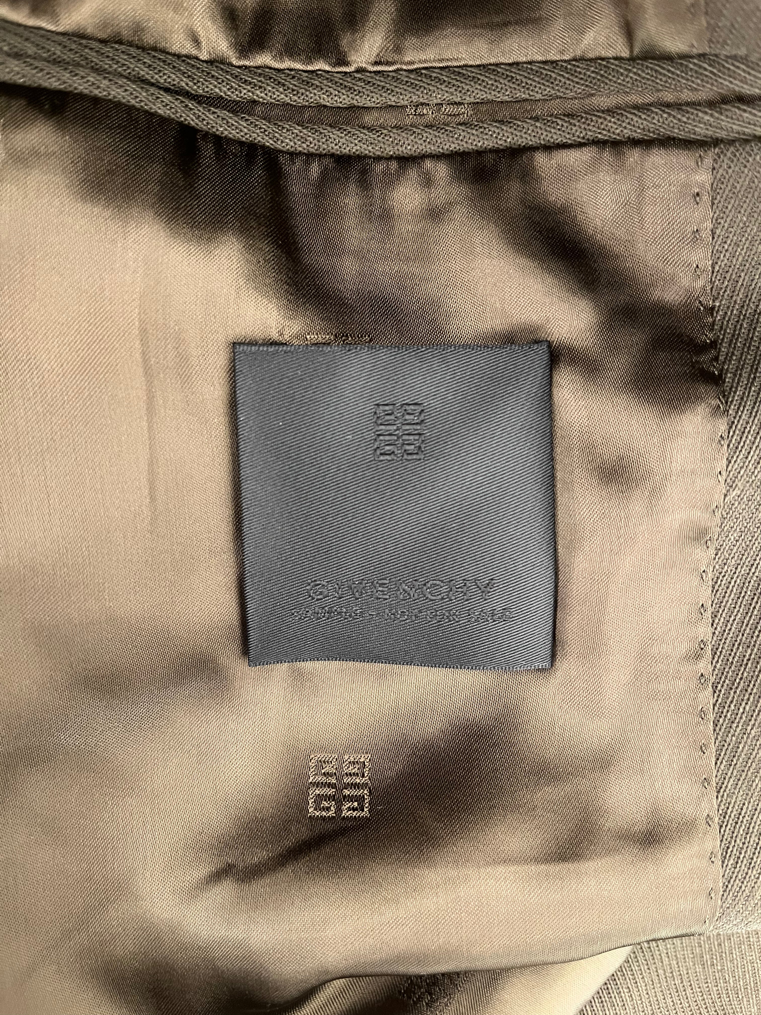 GIVENCHY/Jacket/48/Wool/KHK/RUNWAY CROPPED PADDED JKT view 3