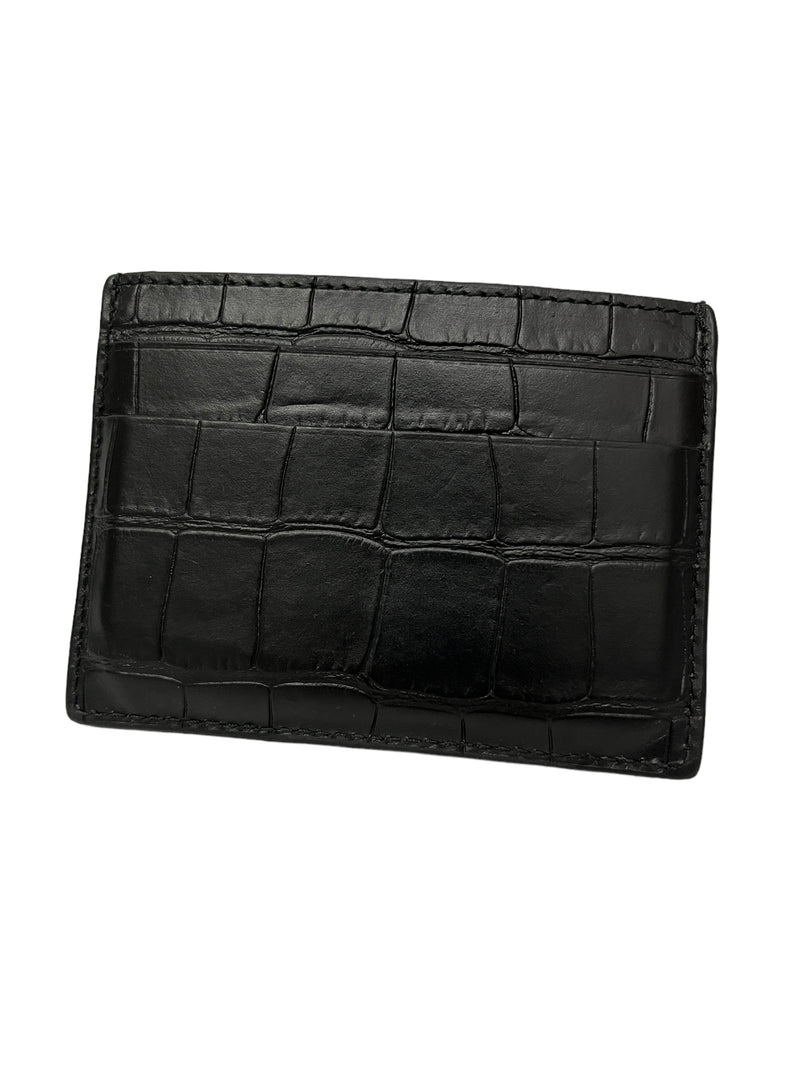BALENCIAGA/Wallet/Animal Pattern/Leather/BLK/