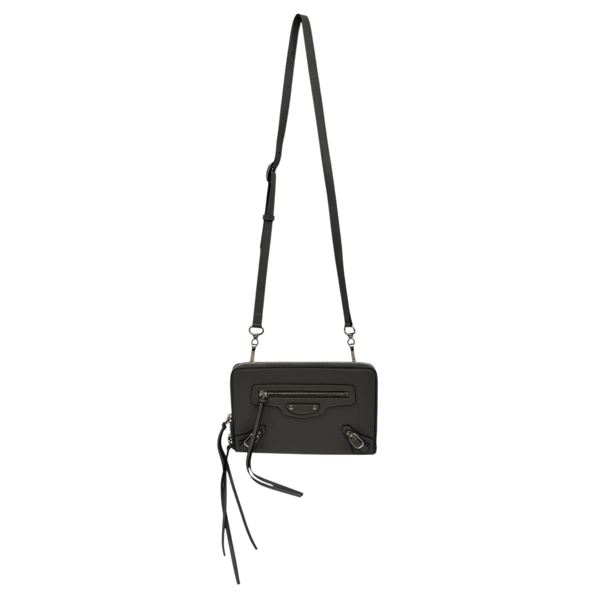 BALENCIAGA/Cross Body Bag/S/Leather/GRY/NEO CLASSIC SHOULDER BAG view 1