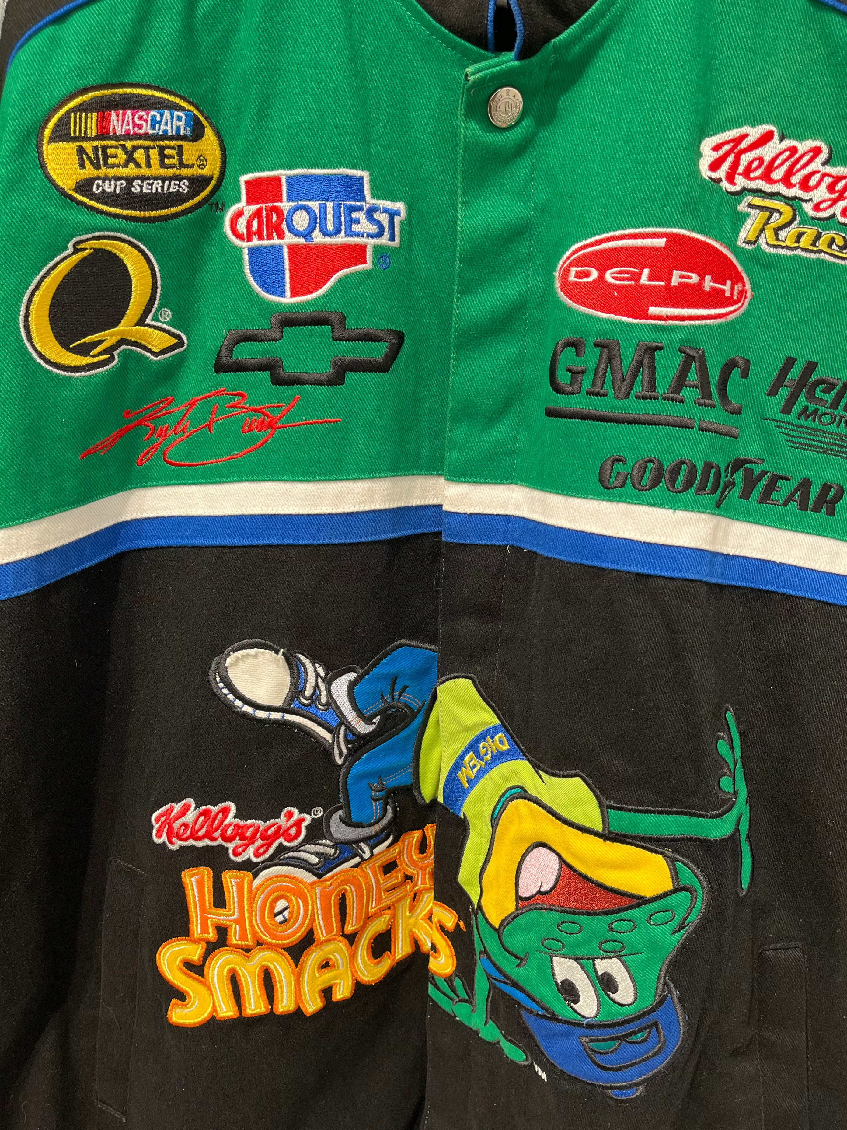 CHASEAUTHENTICS/Vintage/Jacket/M/Cotton/GRN/All Over Print/KYLE BUSCH HONEY SMACKS view 5