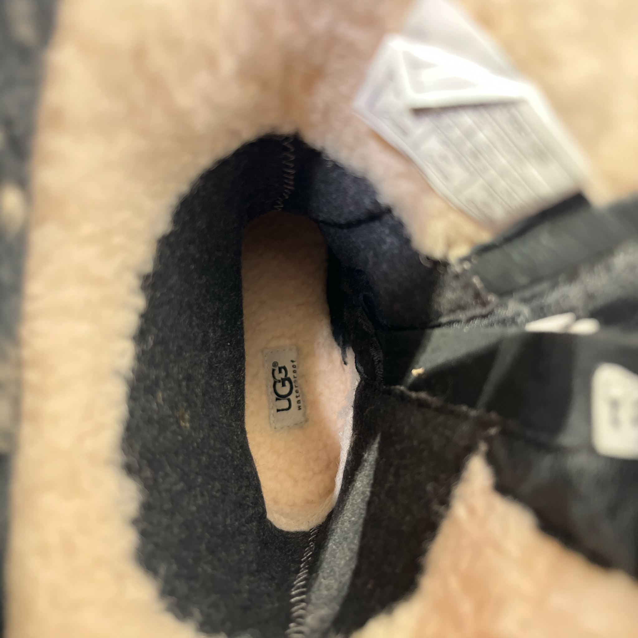 UGG australia/Biker Boots/US 7.5/Cotton/BLK/ view 3