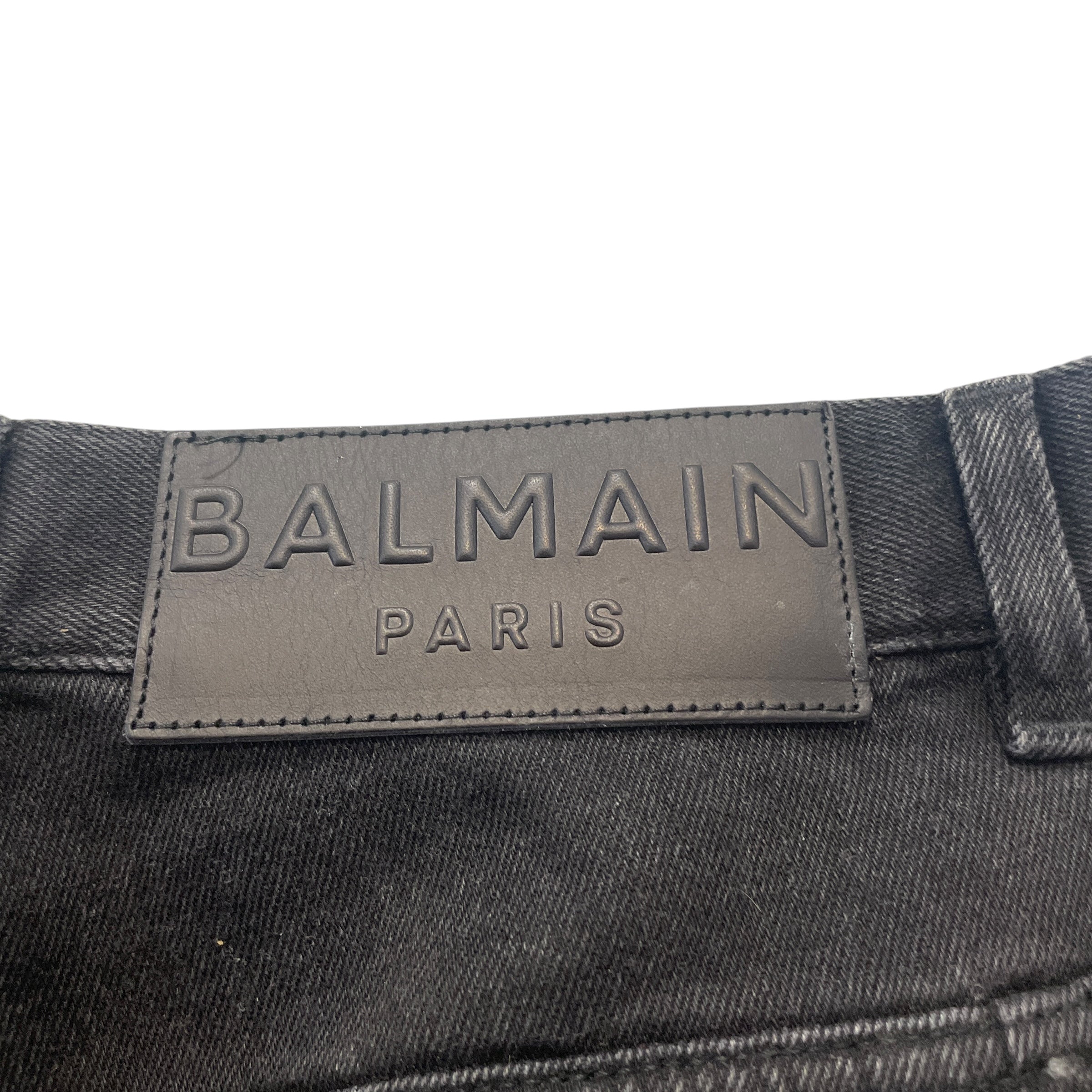 BALMAIN/Skinny Pants/32/Denim/BLK/ view 5