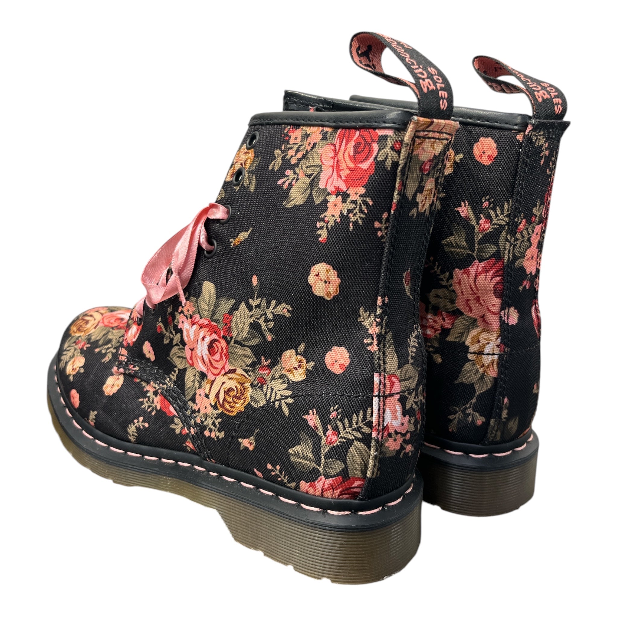 Dr.Martens/Boots/US 9/Floral Pattern/Cotton/MLT/PINK/YELROSES view 2
