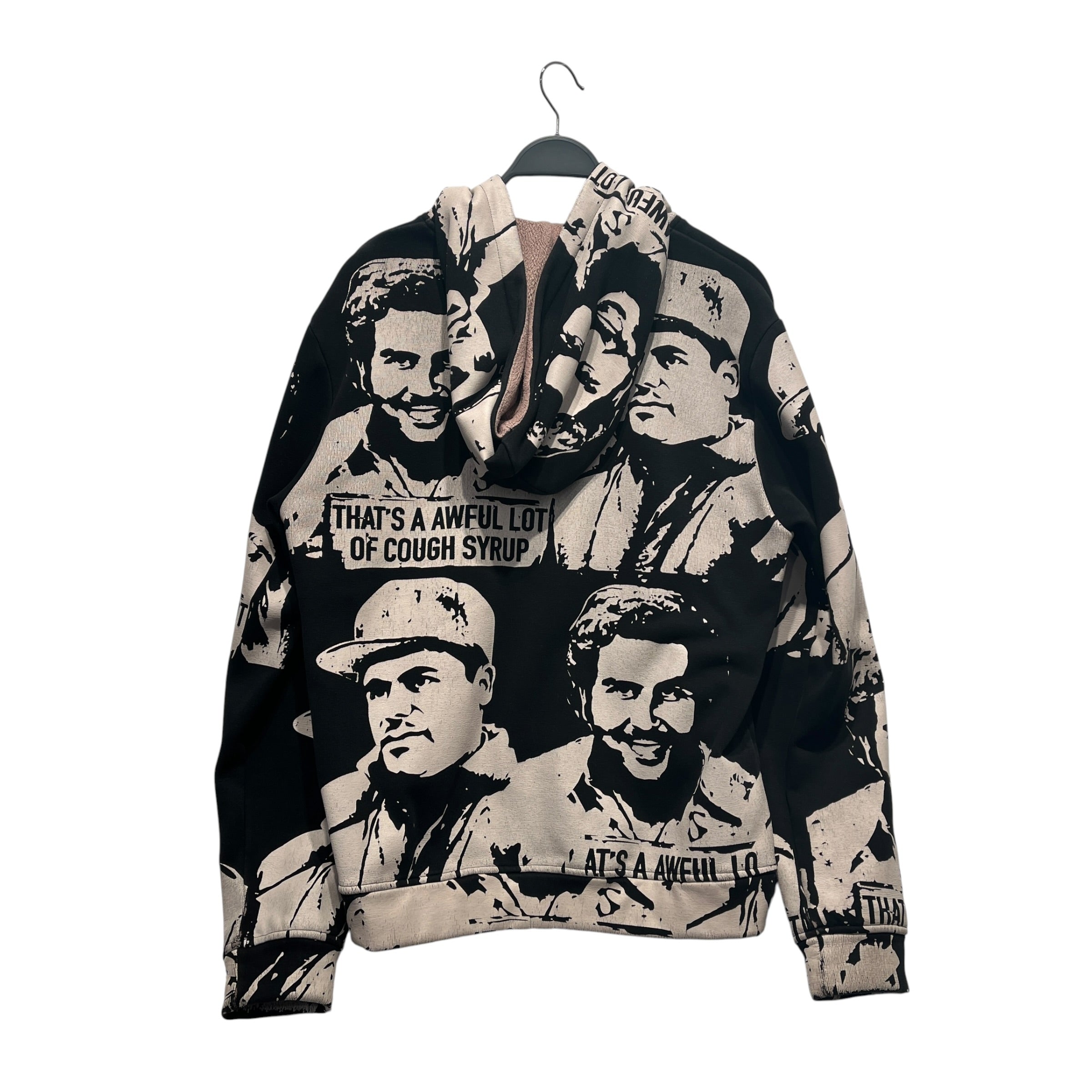 That's a Awful Lot of Cough Syrup/Zip Up Hoodie/XL/All Over Print/Polyester/BLK/ASAALI FACES HOODIE view 2