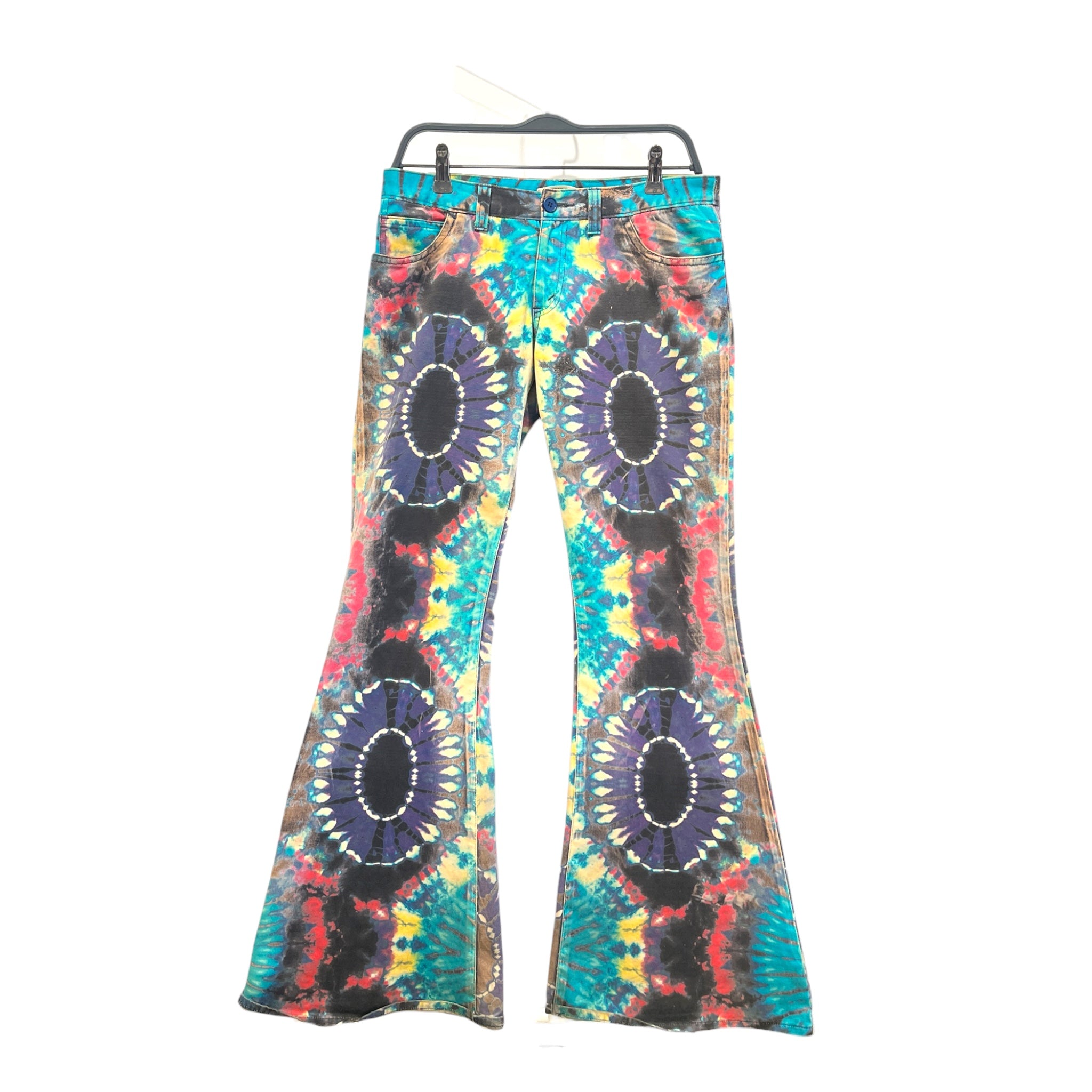 JUNYA WATANABE COMME des GARCONS/Wide Leg Pants/M/All Over Print/Denim/MLT/ view 1