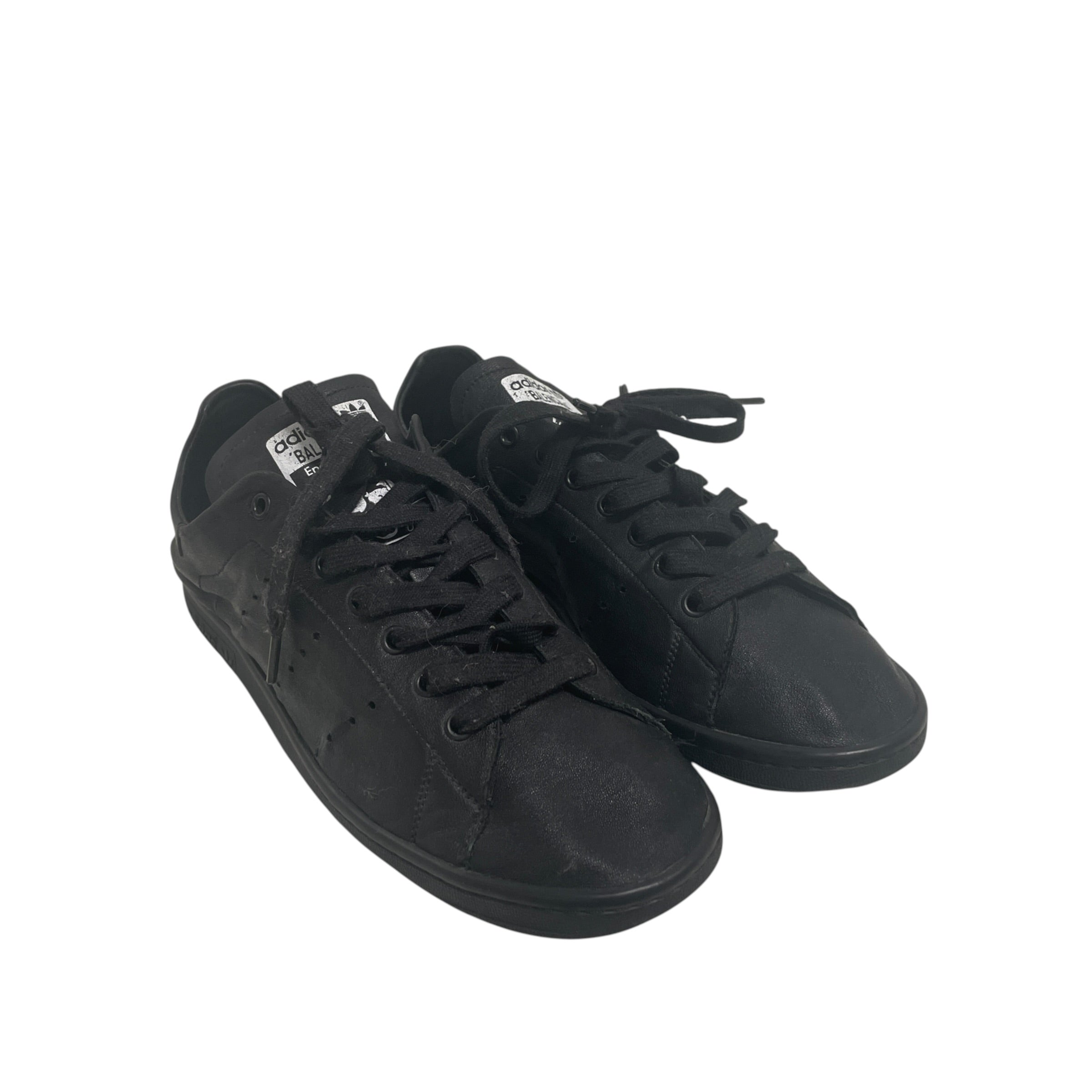 BALENCIAGA/adidas/Low-Sneakers/US 9/Leather/BLK/THIN LOWTOPS view 1