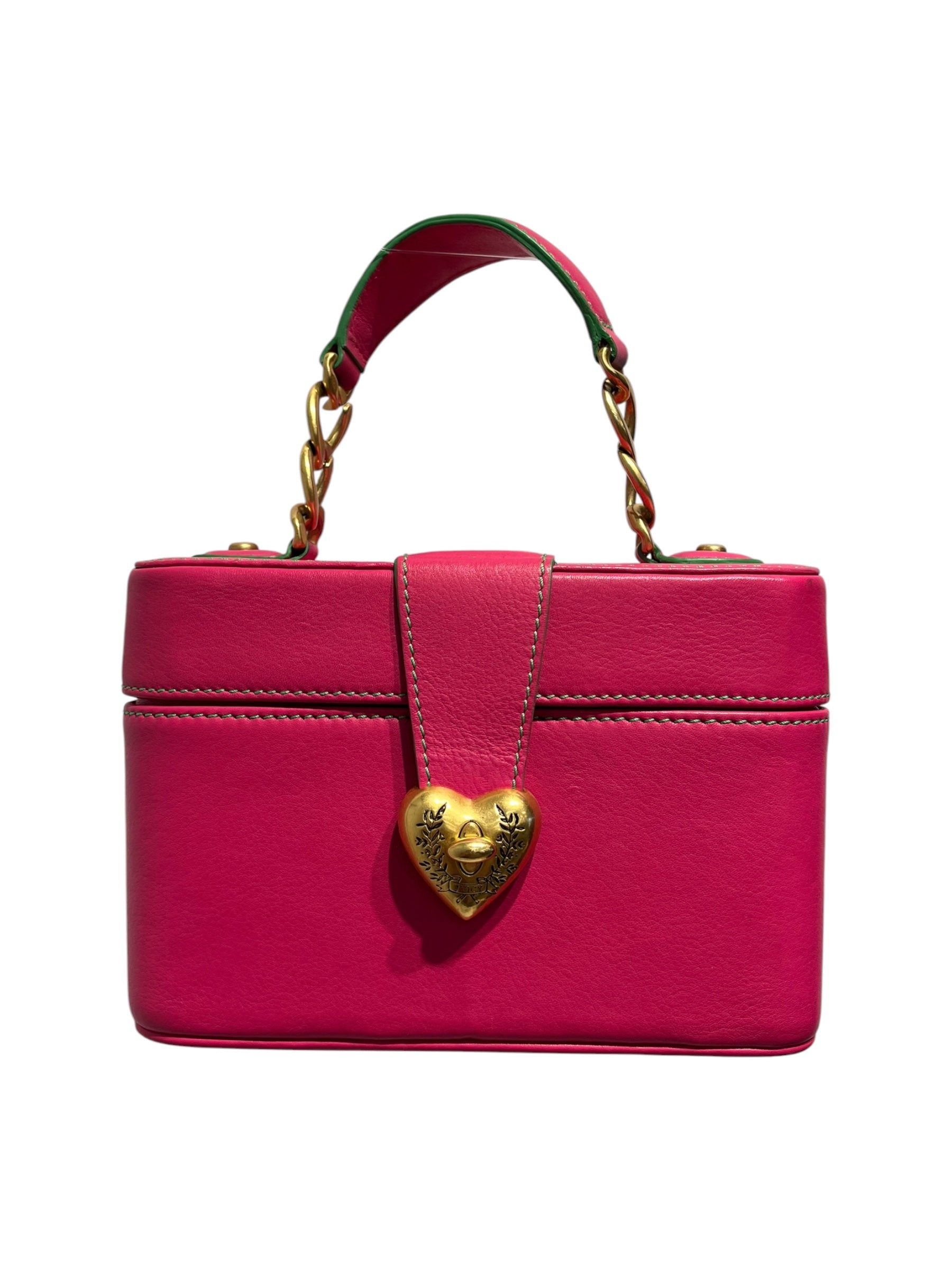 JUICY COUTURE/Luggage/Leather/PNK/Gold Heart Locket view 1