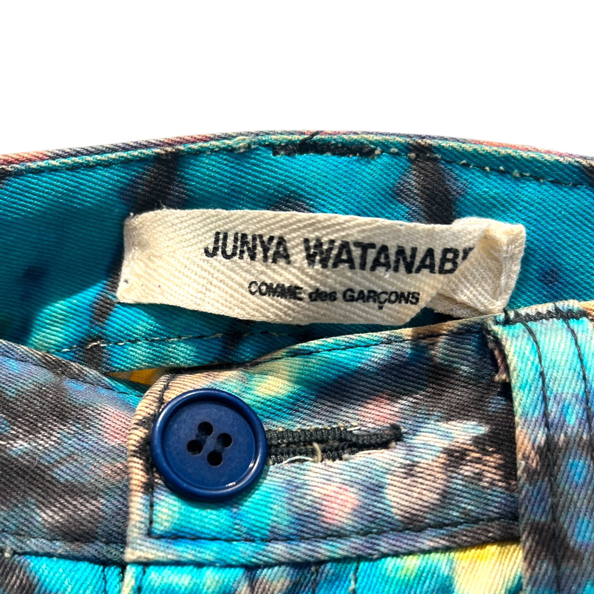 JUNYA WATANABE COMME des GARCONS/Wide Leg Pants/M/All Over Print/Denim/MLT/ view 3
