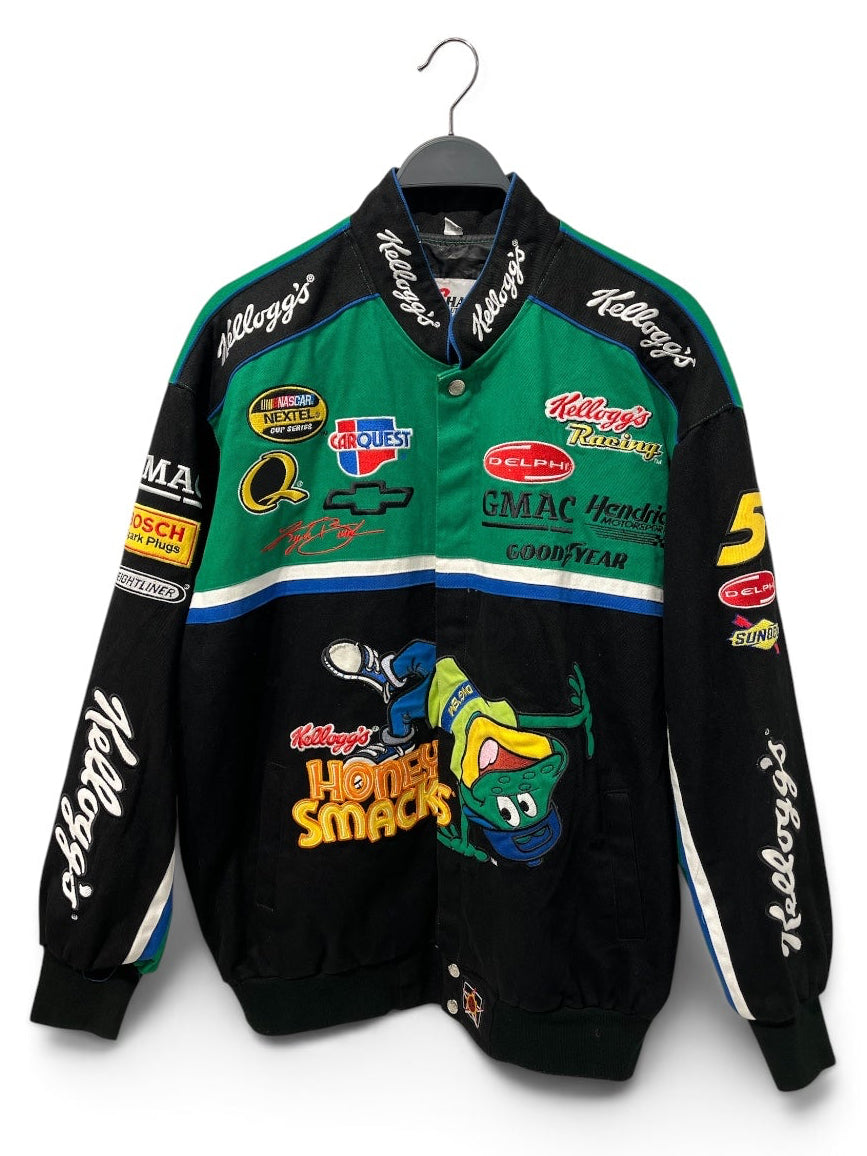 CHASEAUTHENTICS/Vintage/Jacket/M/Cotton/GRN/All Over Print/KYLE BUSCH HONEY SMACKS view 1