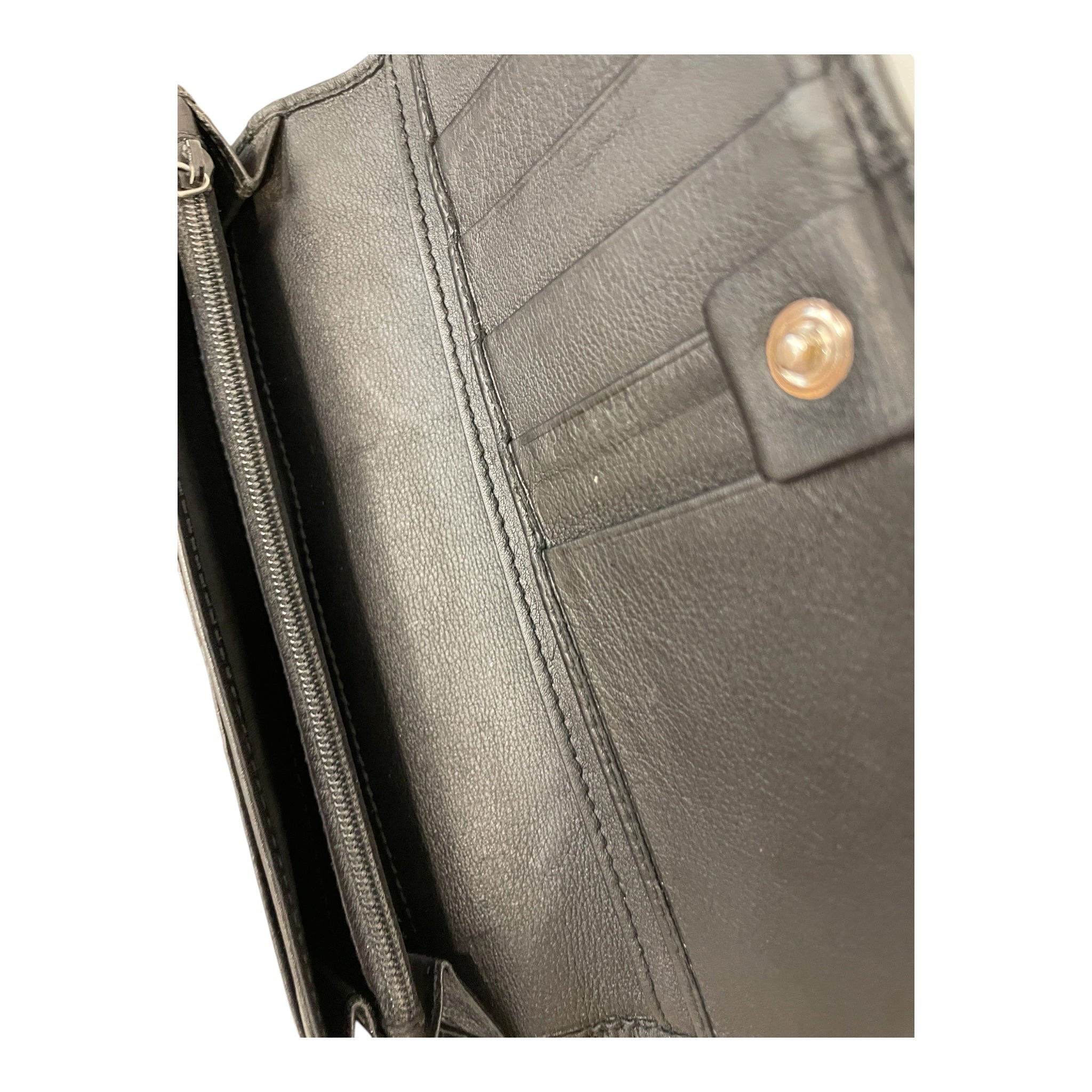 GUCCI/Long Wallet/S/Leather/BLK/VTD43MJ view 3