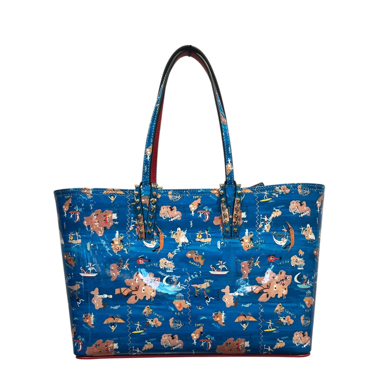 Christian Louboutin/Tote Bag/Monogram/Acrylic/BLU/CABATA EAST WEST TOTE view 1