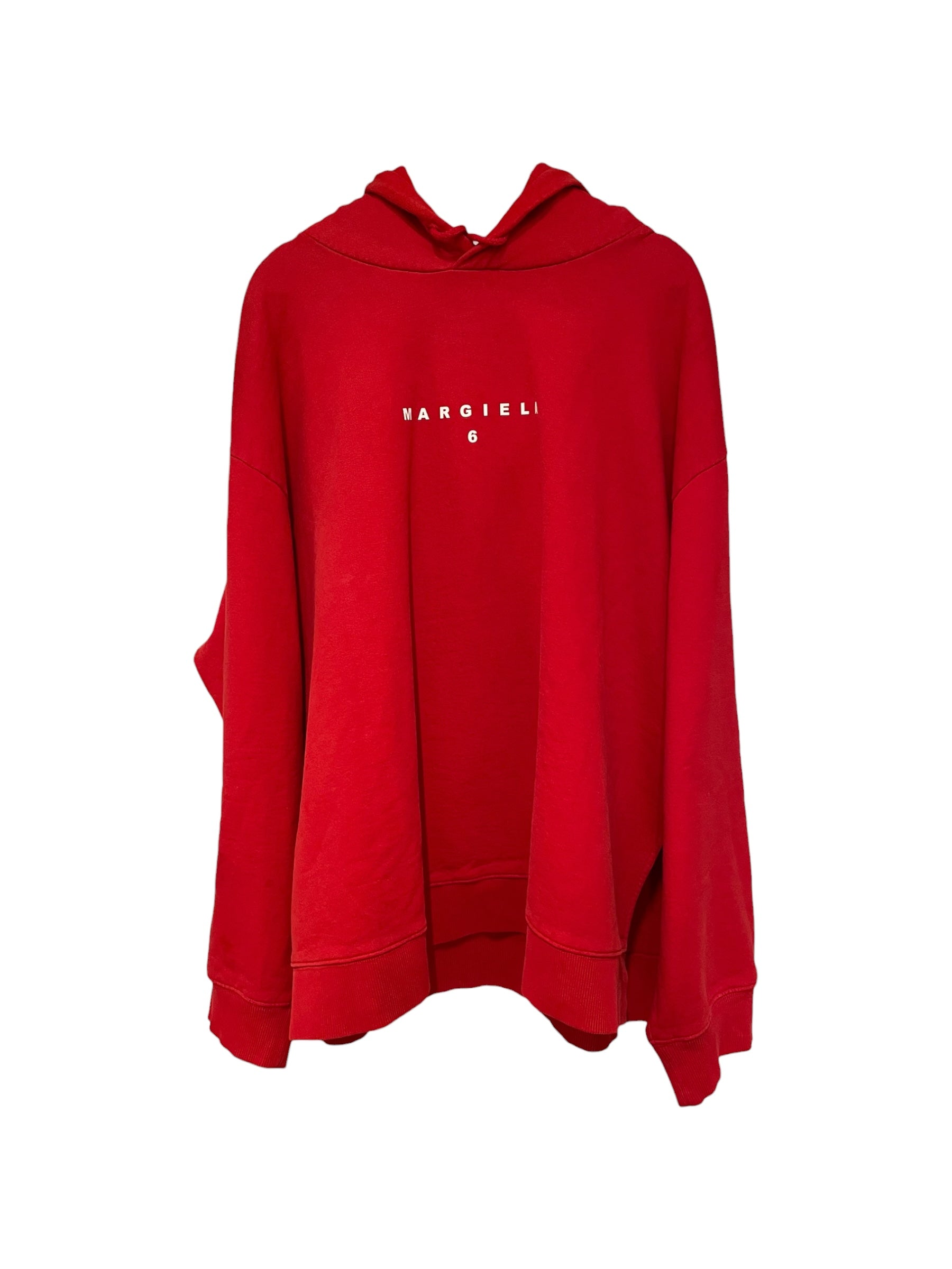 MM6/Hoodie/M/Graphic/Cotton/RED/MARGIELA 6 HOODIE view 1
