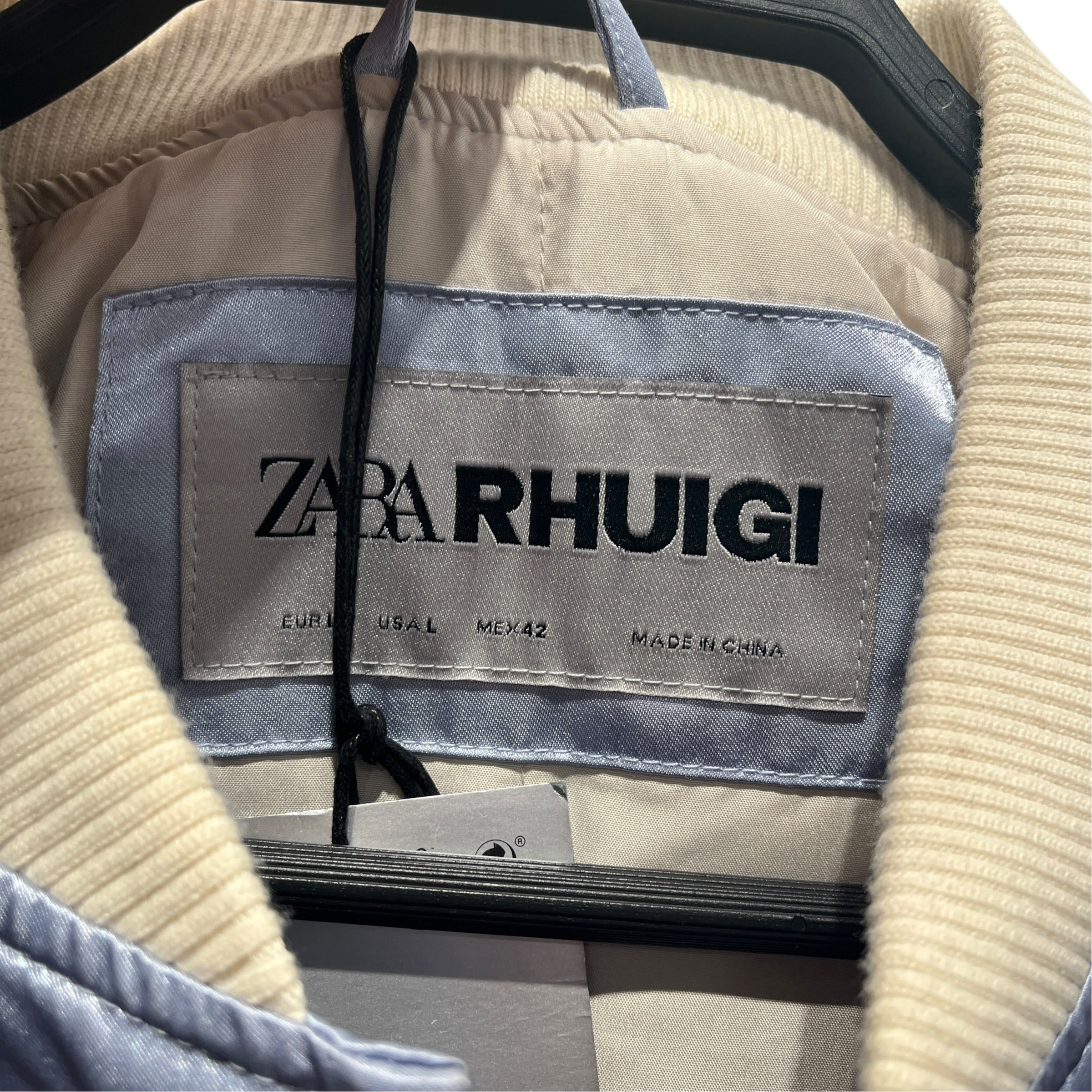 ZARA/RUDE GALLERY/Jacket/L/BLU/SATIN EFFECT SS23 BOMBER view 3