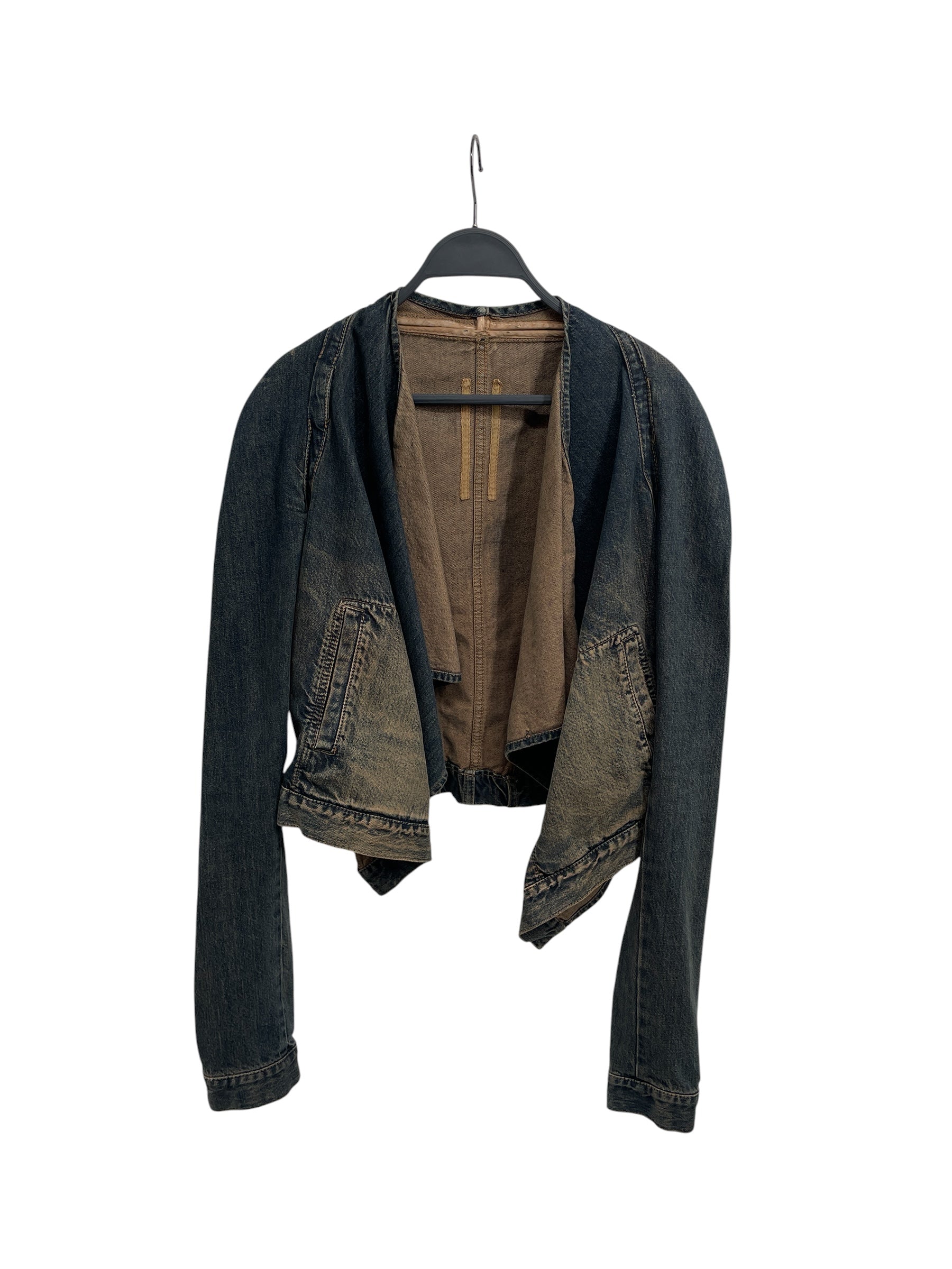 Rick Owens/Denim Jkt/S/Denim/IDG/DS 5702 CROPPED DENIM JKT view 1