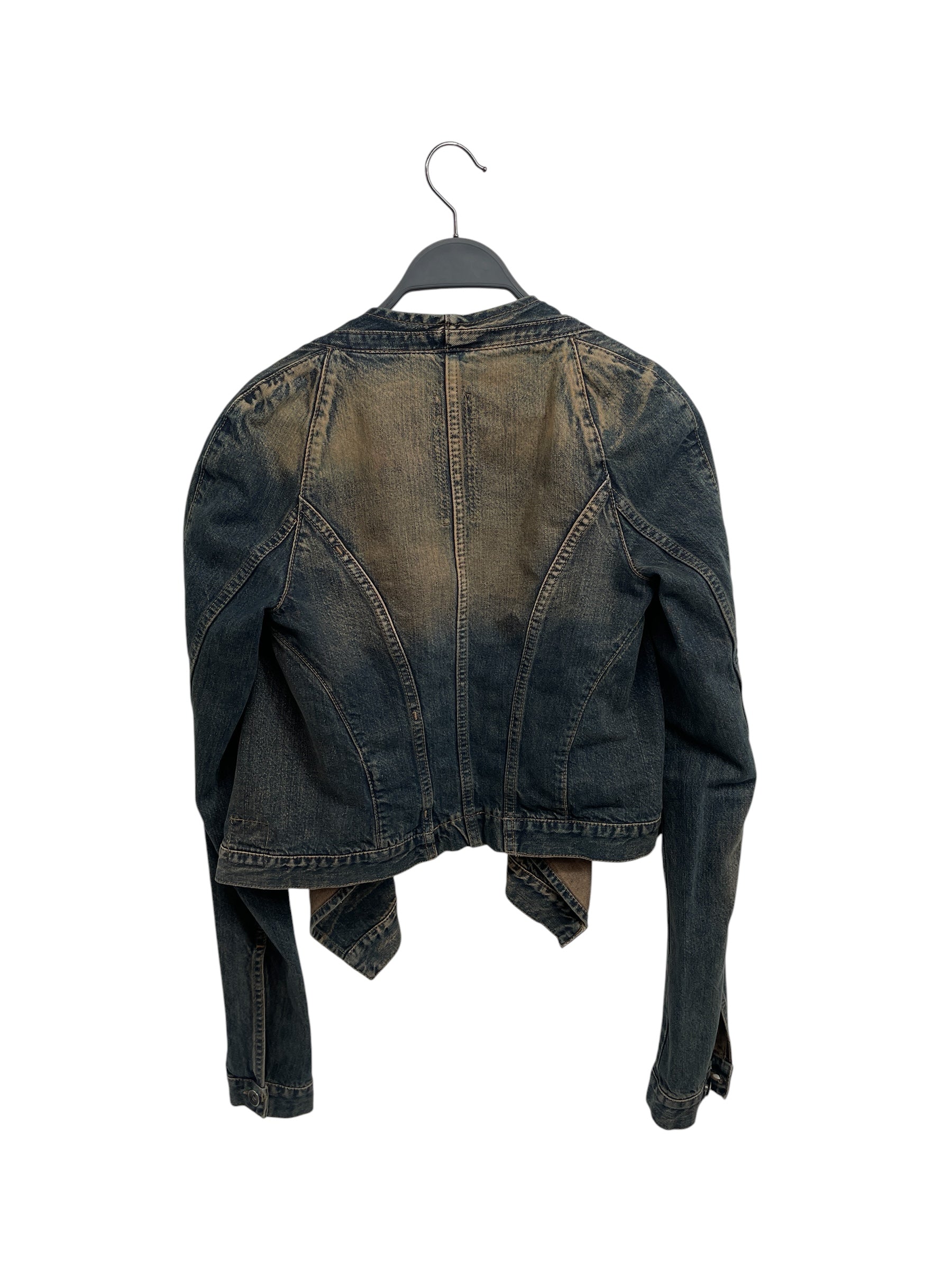 Rick Owens/Denim Jkt/S/Denim/IDG/DS 5702 CROPPED DENIM JKT view 2