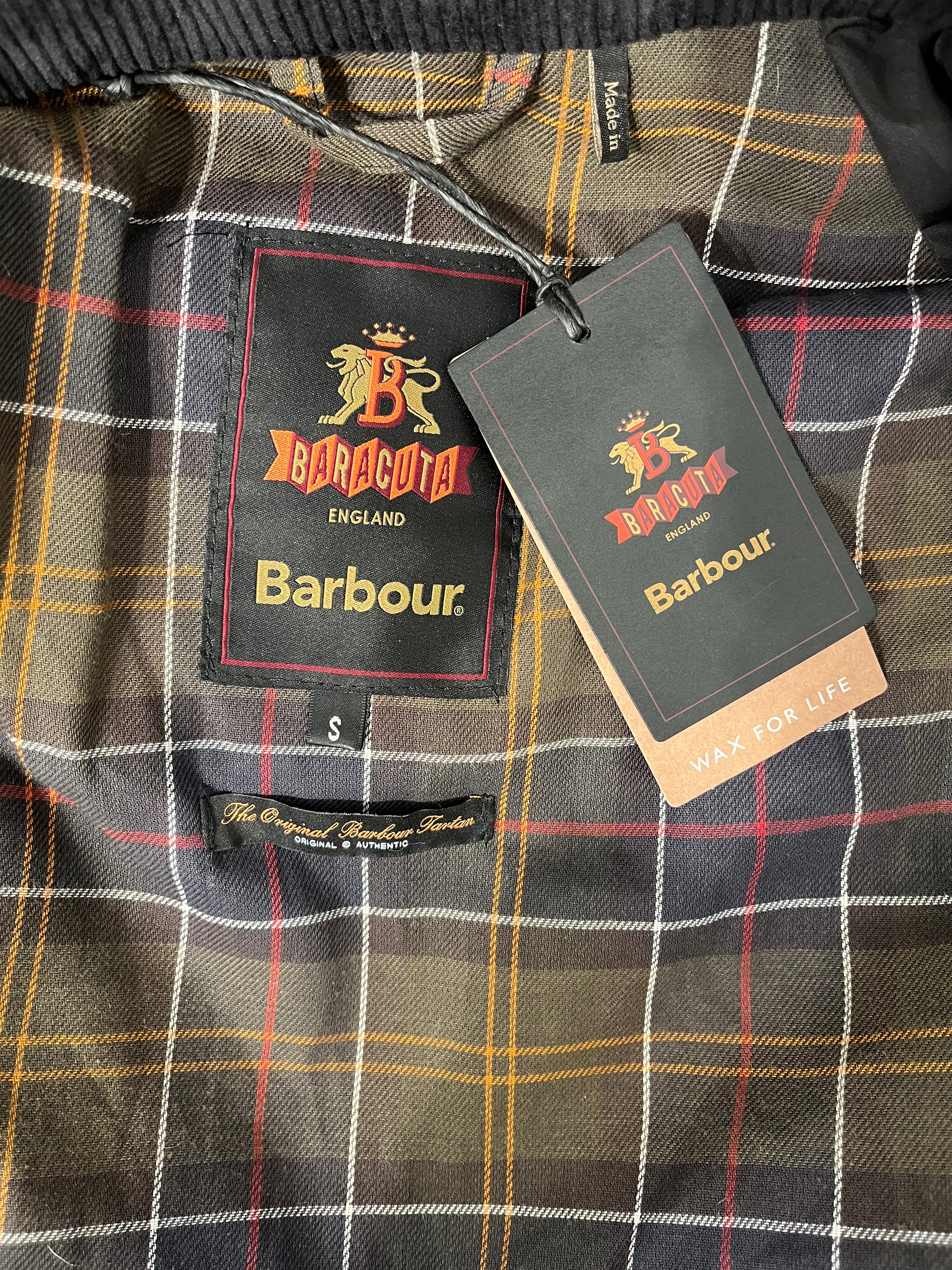 Barbour/BARACUTA/Jacket/S/Cotton/BLK/HEART OF SOUL PATCH view 3