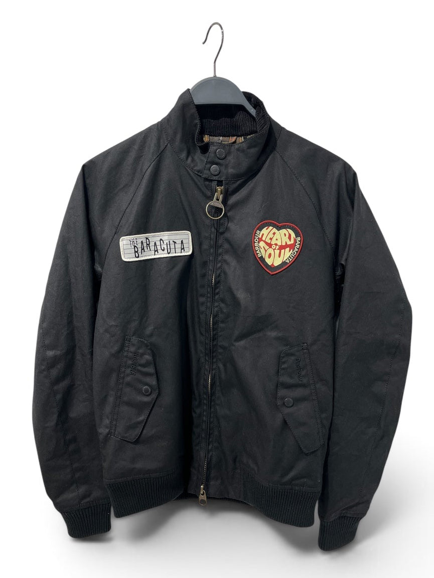 Barbour/BARACUTA/Jacket/S/Cotton/BLK/HEART OF SOUL PATCH view 1