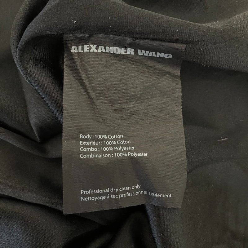 Alexander Wang/SL Dress/4/Cotton/GRY/RIBBED WAIST