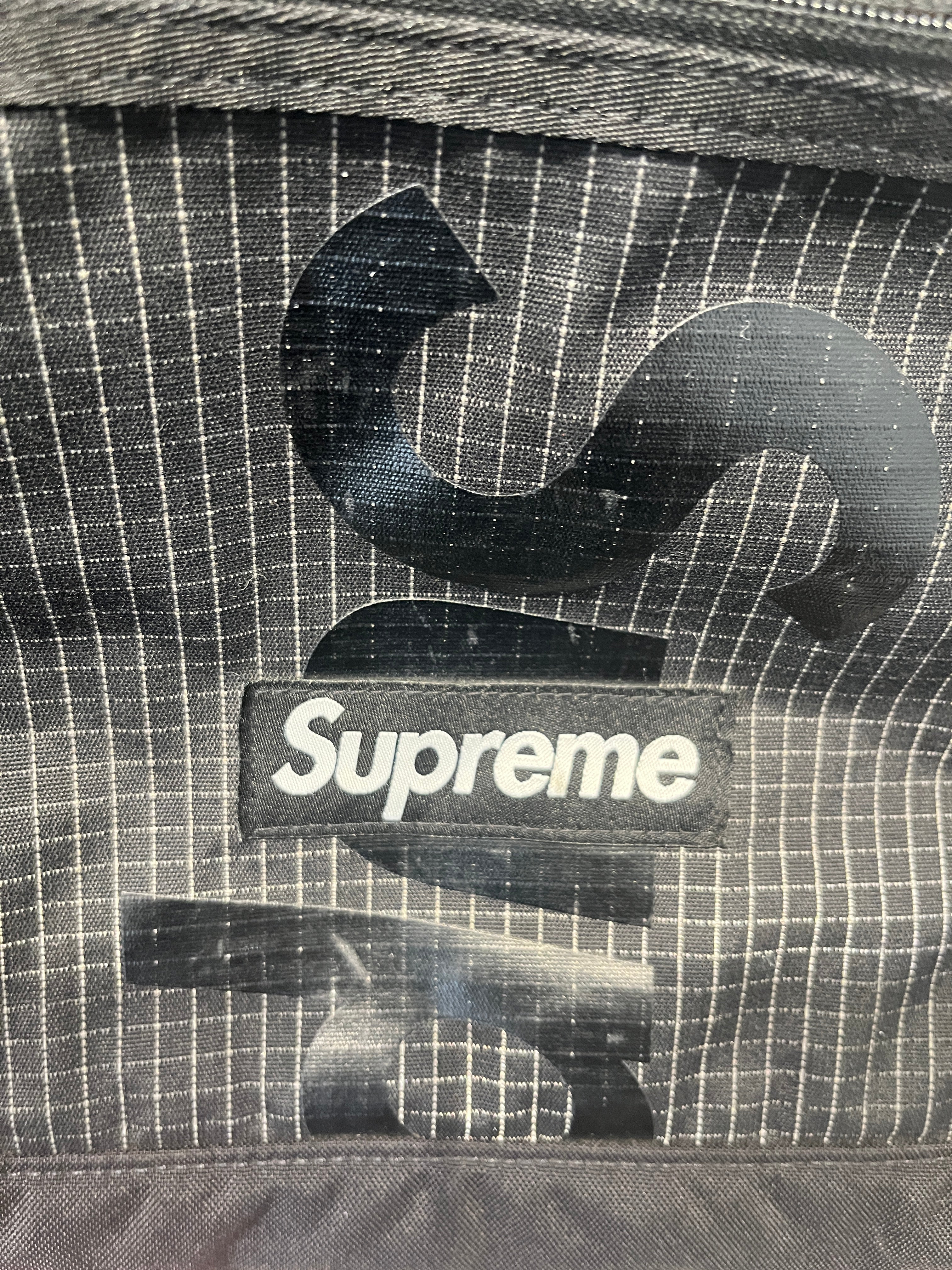 Supreme/Cross Body Bag/Stripe/Nylon/BLK/SS24 GRID TOTE LUGGAGE view 3